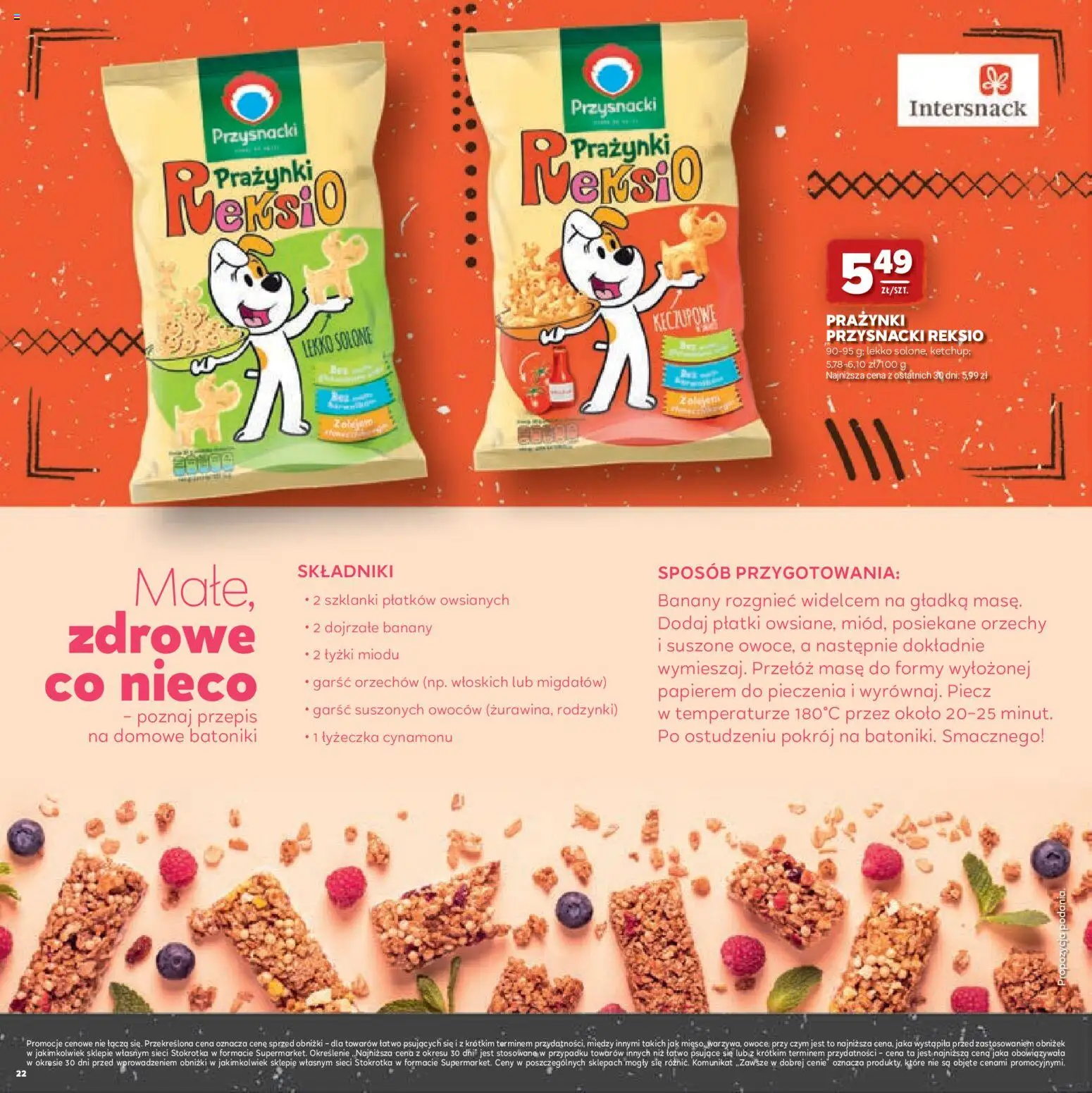 Stokrotka gazetka - Grill od 23.04.2026 | Strona: 22 | Produkty: Banany, Szklanki, Orzechy, Rodzynki