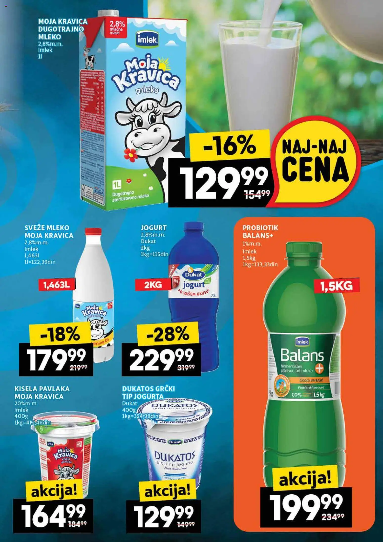 Roda katalog - važi od 27.11.2025 | Strana: 11 | Proizvode: Kisela pavlaka, Sveže mleko, Mast, Mleko