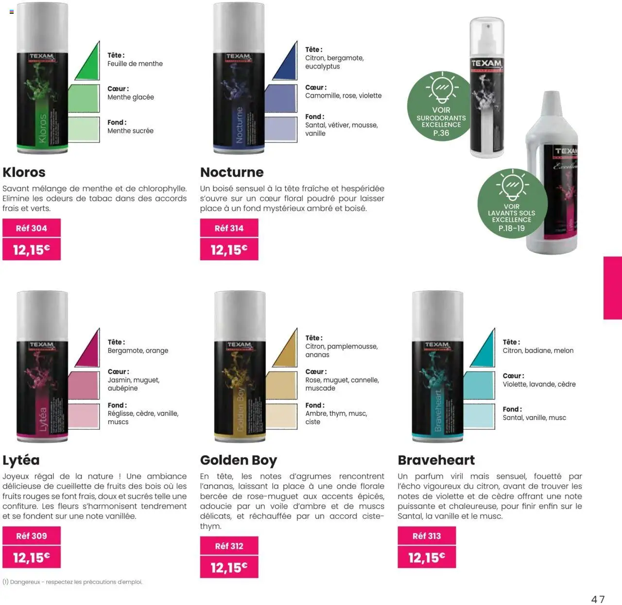  | Page: 47 | Produits: Menthe, Orange, Parfum, Poudre