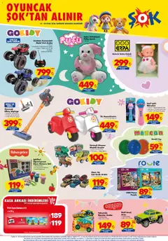 14.01.2026 tarihinden itibaren geçerli olan Şok Market kataloğu önizlemesi | Sayfa: 6 | Ürünler: Oyun hamuru, Oyun, Kasa, USB