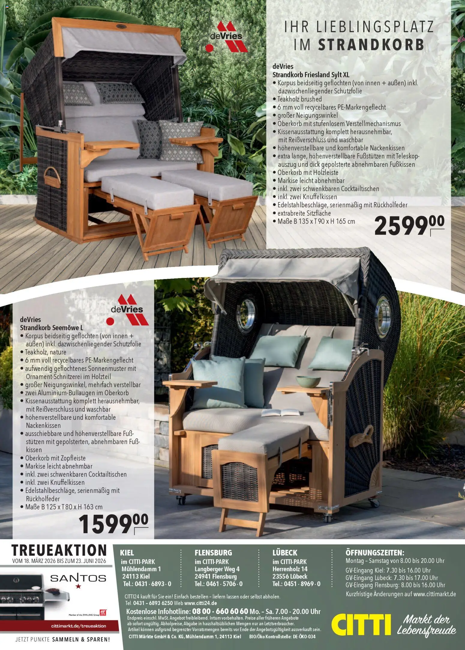 CITTI Markt Grill- und Gartenambiente – gültig ab 18.03.2026 | Seite: 16 | Produkte: Kissen, Uhr