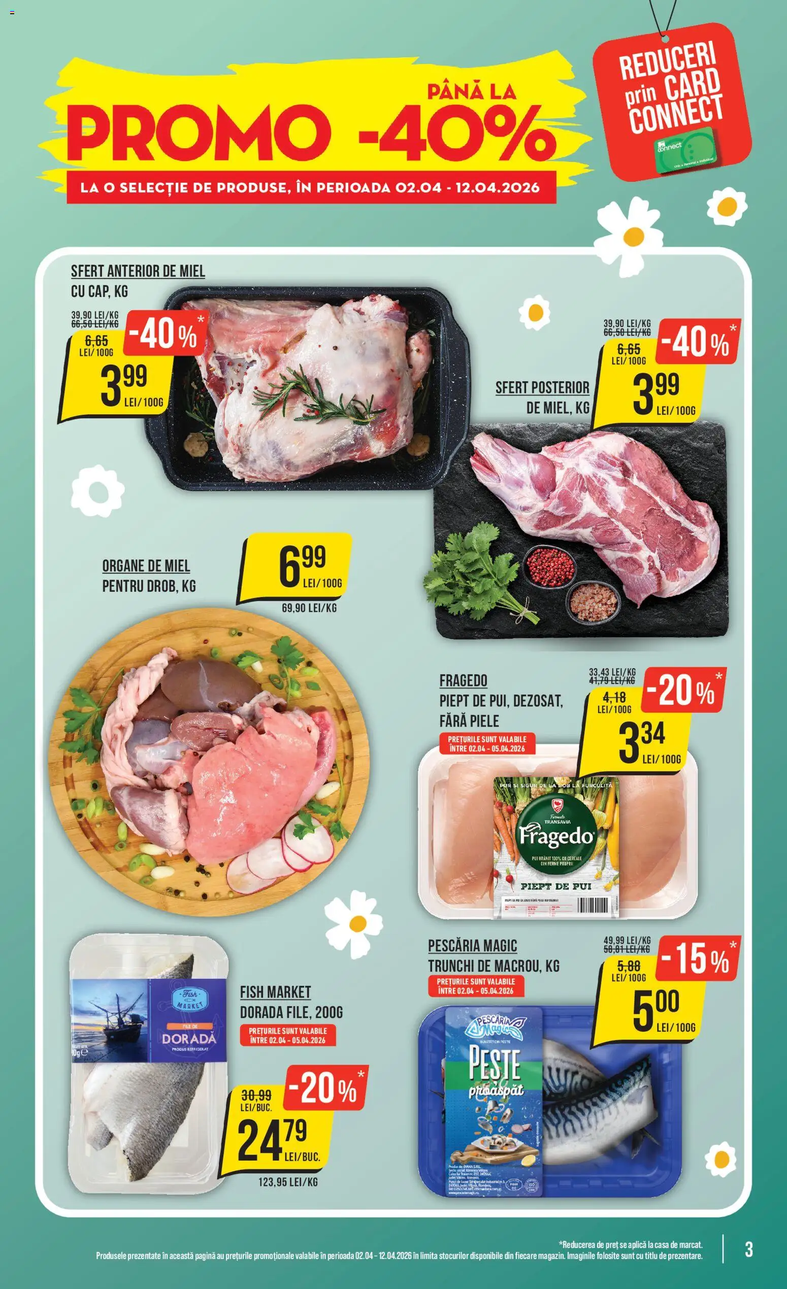 Noul catalog Mega Image – valabil de la 02.04.2026 | Pagină: 3 | Produse: Hacıyatmaz Kedi Oyuncağı, Pește, Cereale