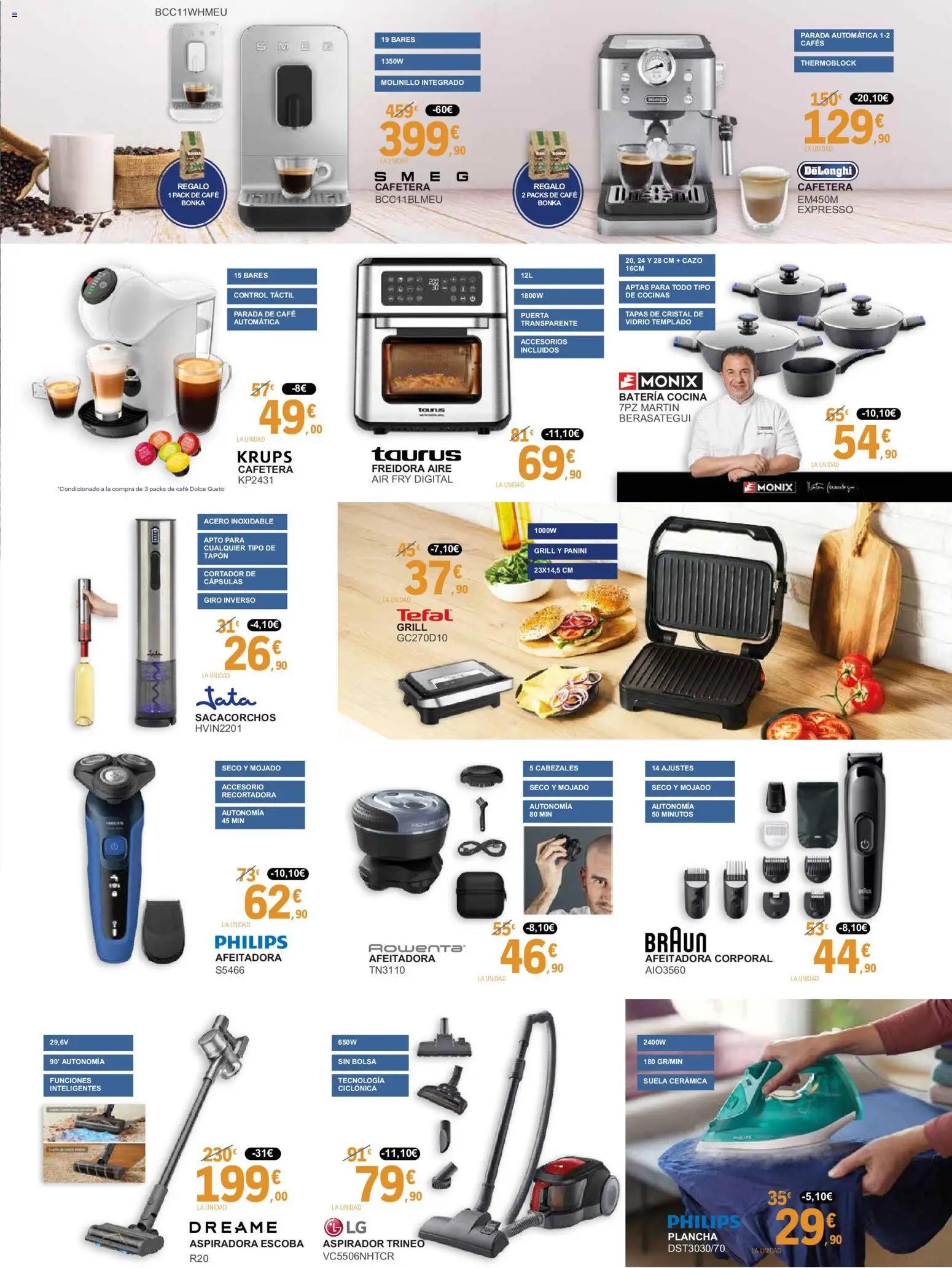 E.Leclerc folleto │ válido desde el 03.03.2026 | Página: 5 | Productos: Escoba, Cocina, Cafetera, Batería