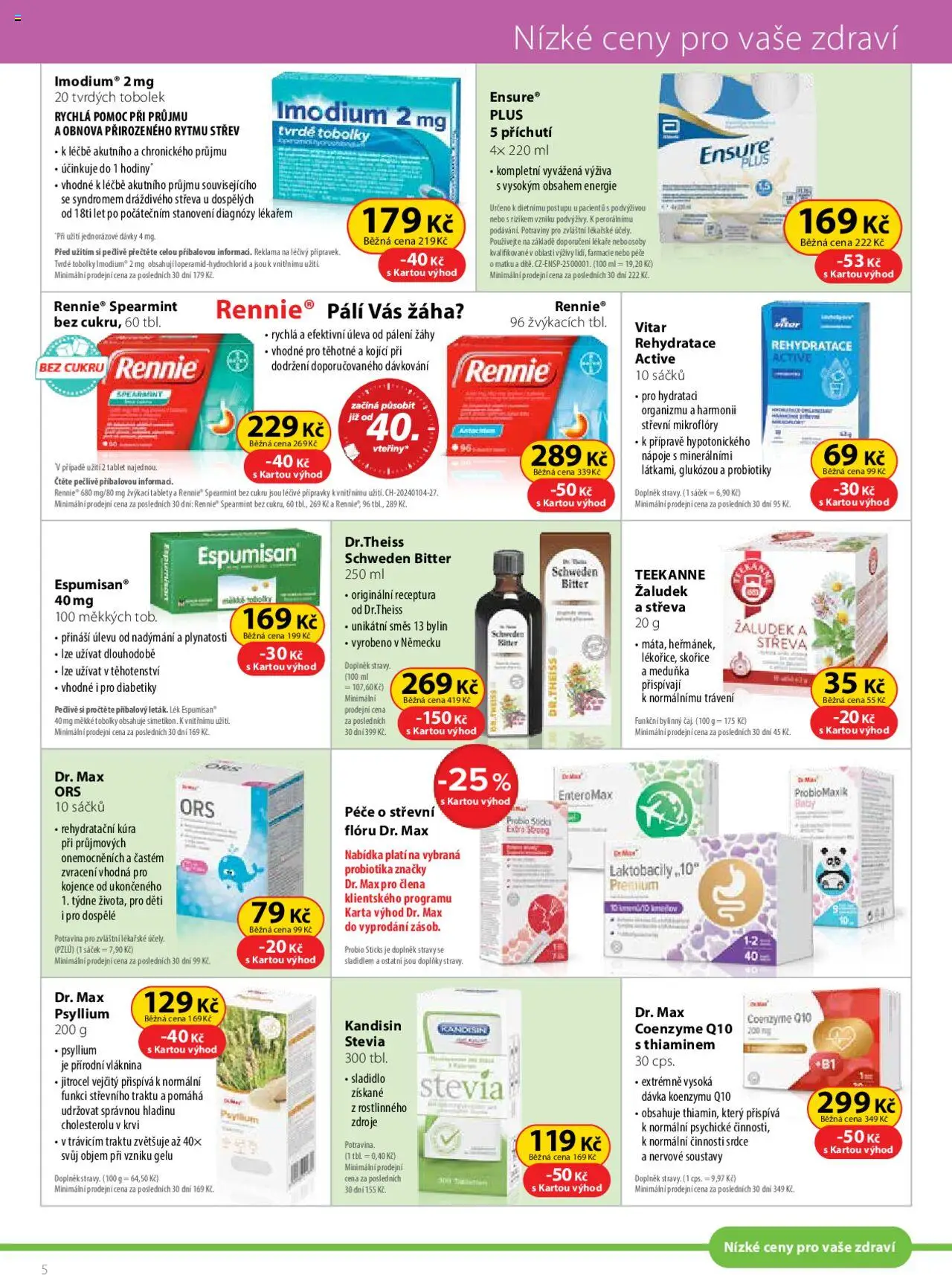 Dr. Max leták od 01.07.2025 | Strana: 5 | Produkty: Stevia, Tablet, Potraviny, Sladidlo