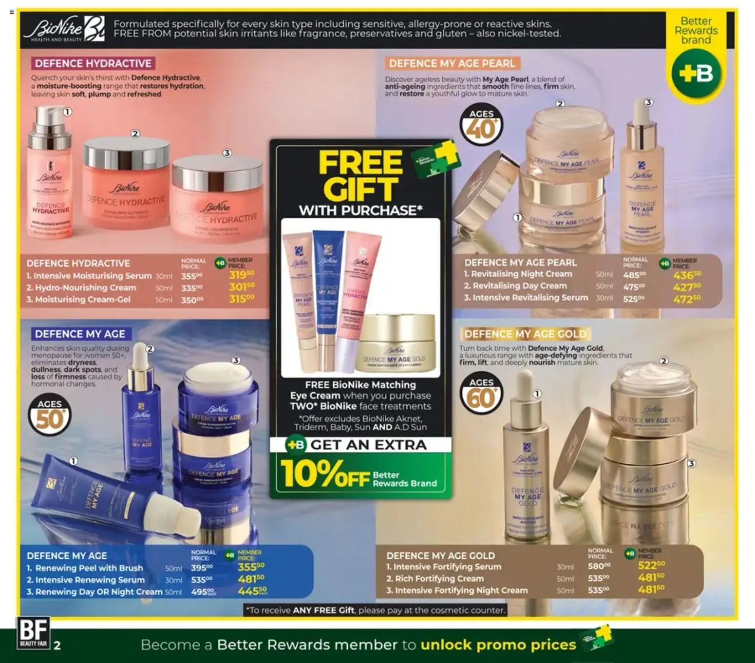 New Dis-Chem catalogue – valid from 19.02.2026 | Page: 2 | Products: Serum, Cream, Eye cream, Day cream