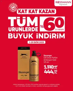 01.10.2025 tarihinden itibaren geçerli olan Rossmann kataloğu önizlemesi | Sayfa: 10 | Ürünler: Parfüm, Eau de toilette