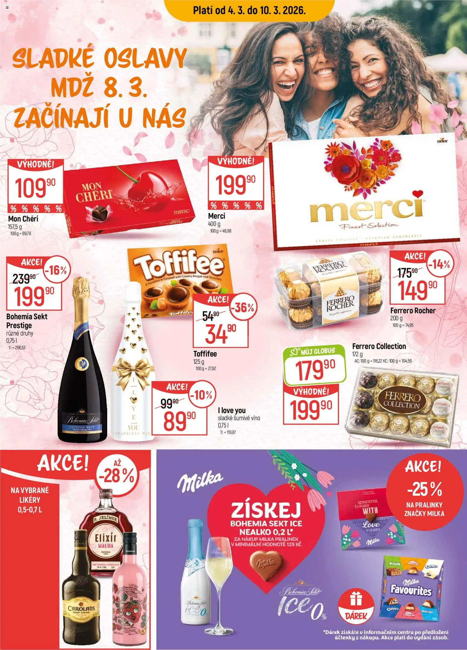 Globus leták - České Budějovice od 04.03.2026 | Strana: 9 | Produkty: Ferrero Rocher, Šumivé víno, Merci, Oreo
