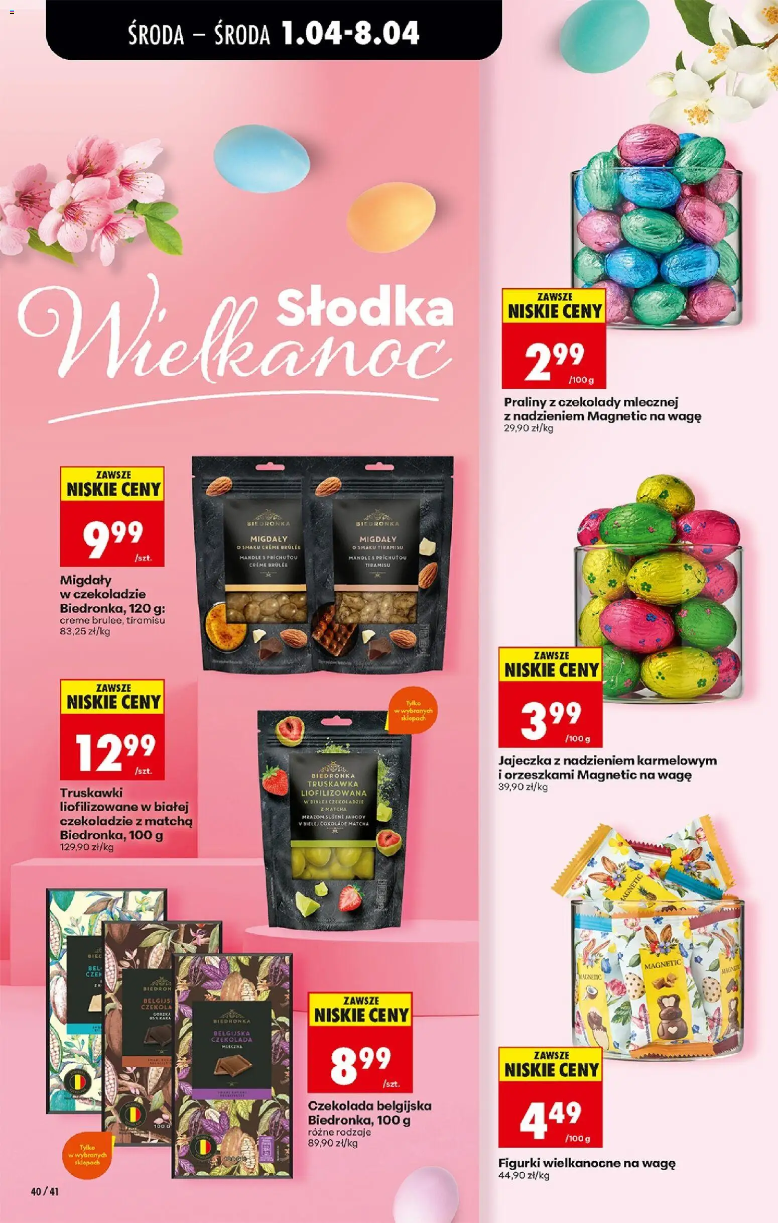 Biedronka gazetka od środy od 01.04.2026 | Strona: 44 | Produkty: Magnetic, Figurki, Czekolada belgijska, Czekolada