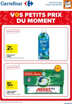 Carrefour - Prévisualisation de Carrefour catalogue Vos petits prix du moment valide à partir de 21.10.2025