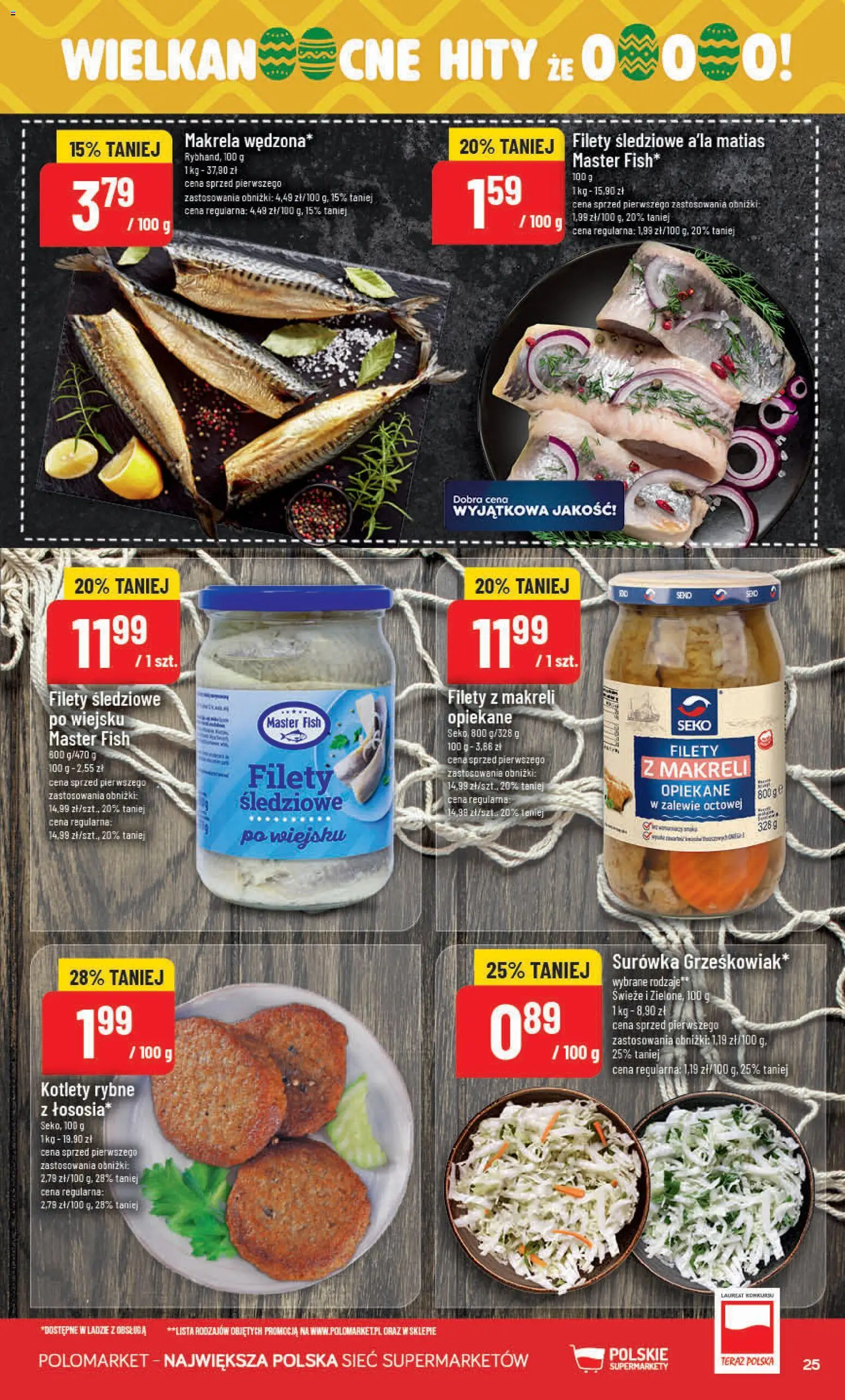 POLOmarket gazetka od 11.03.2026 | Strona: 25 | Produkty: Makrela, Kotlety