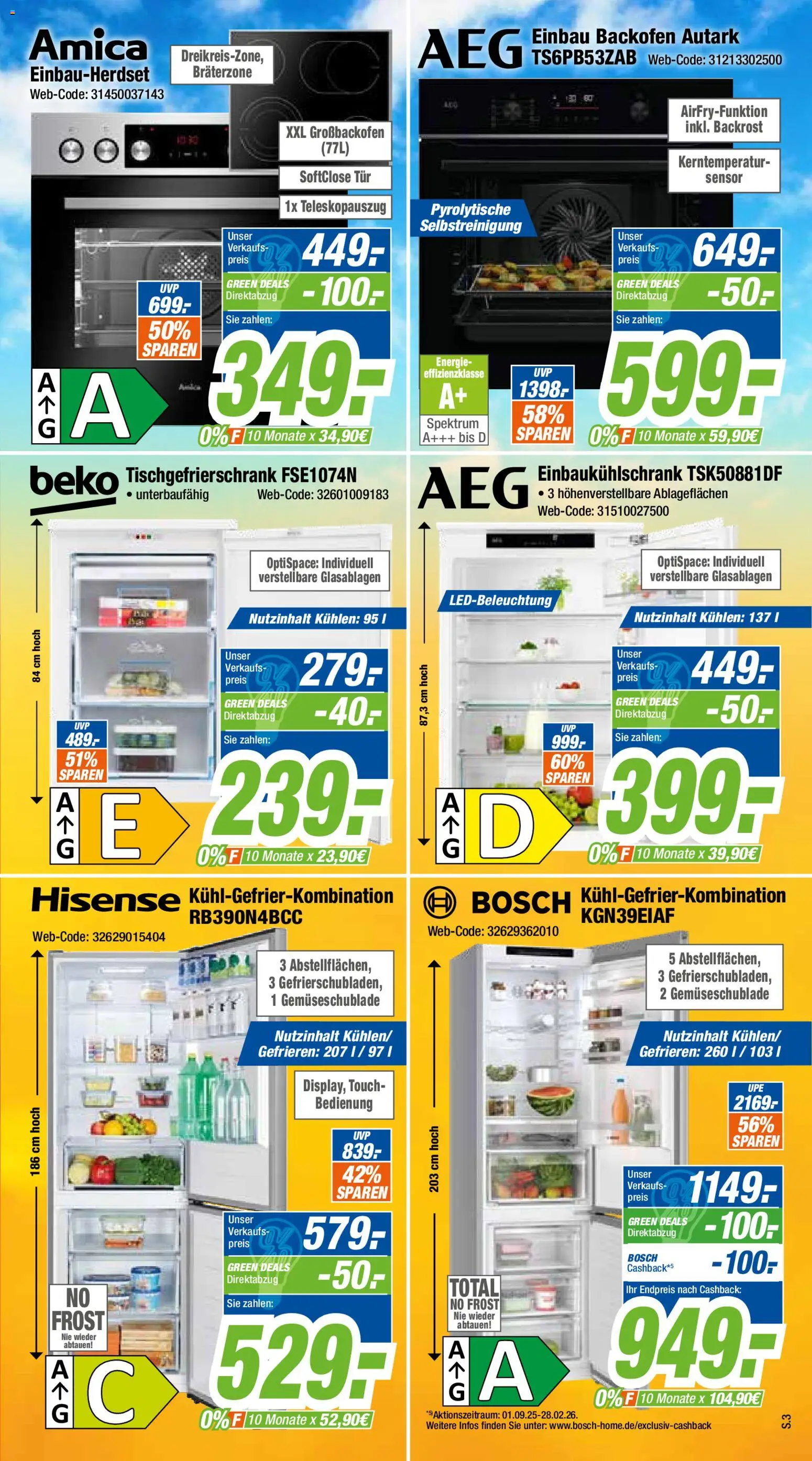 Expert Prospekt 	 – gültig ab 31.01.2026 | Seite: 3 | Produkte: Hisense, Tür, Backofen, Kühlgefrierkombination