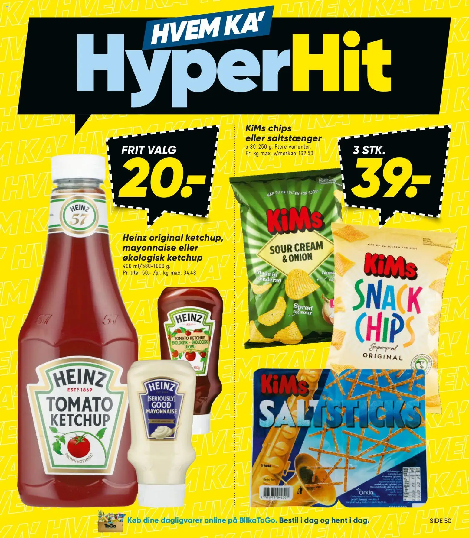 Bilka tilbudsavis – gyldig fra 01.01.2026 | Side: 7 | Produkter: Chips, Ketchup, Saltstænger