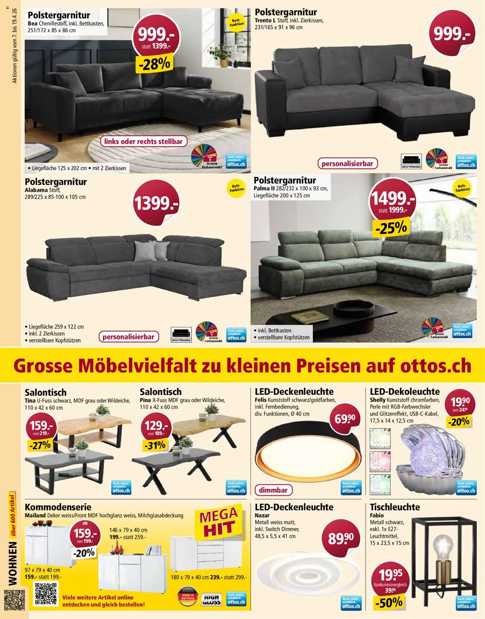 Otto's aktionen – gültig ab 07.04.2026 | Seite: 8 | Produkte: Bett