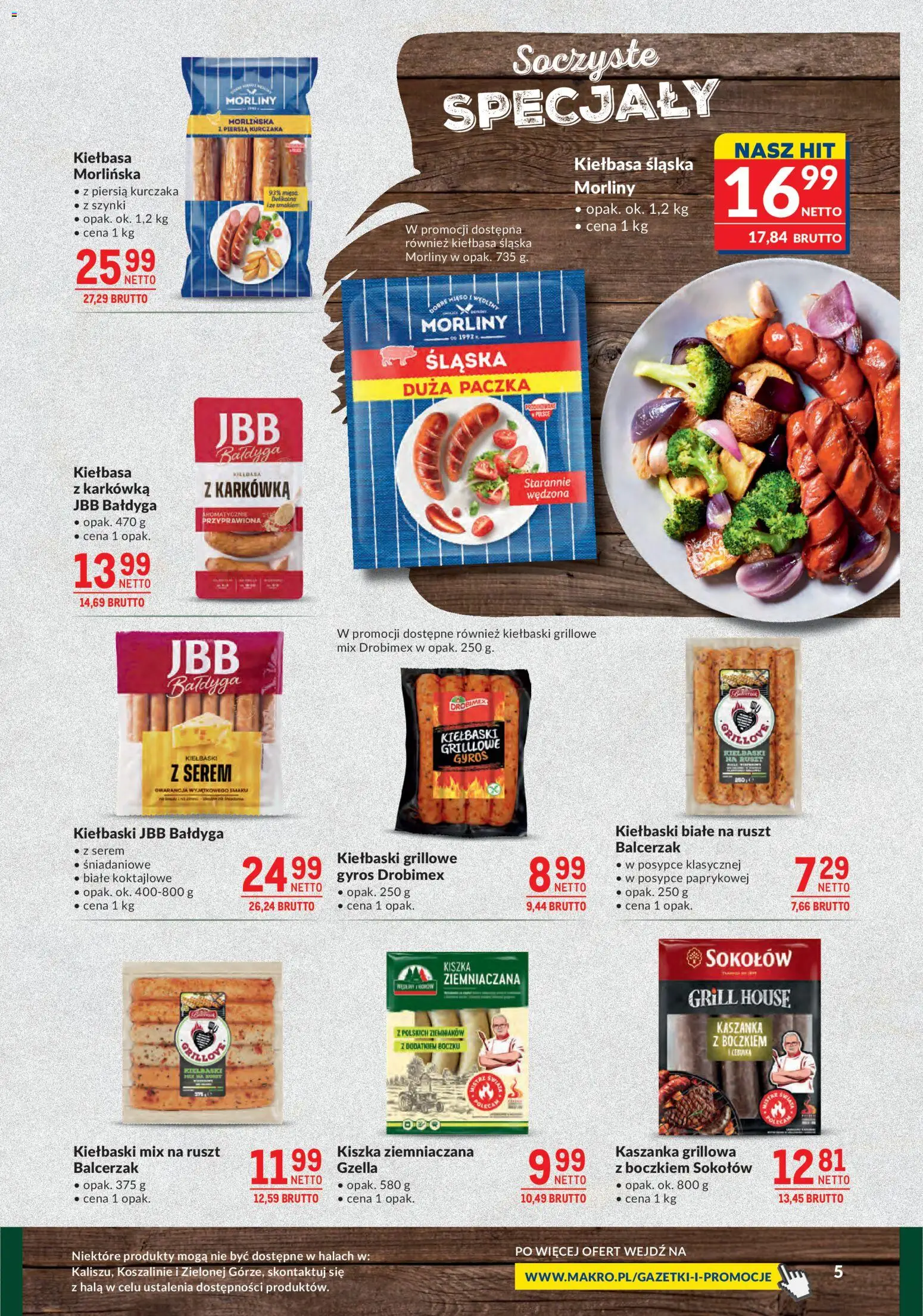 Makro gazetka - Grill-Ogród od 21.04.2026 | Strona: 5 | Produkty: Mięso, Kiełbaski, Ruszt, Kiełbasa śląska