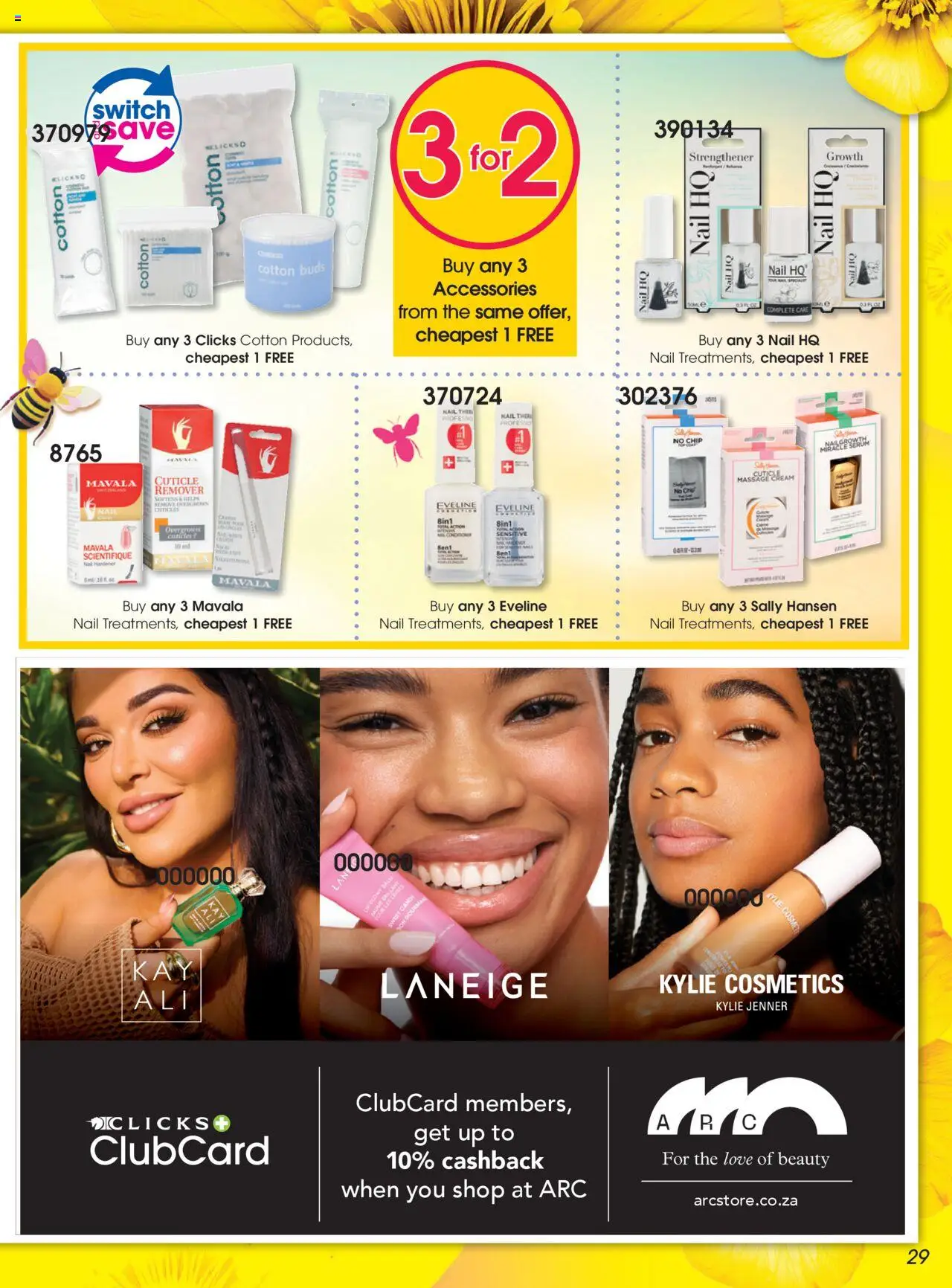 New Clicks catalogue – valid from 23.09.2025 | Page: 29 | Products: Switch, Conditioner, Cotton buds