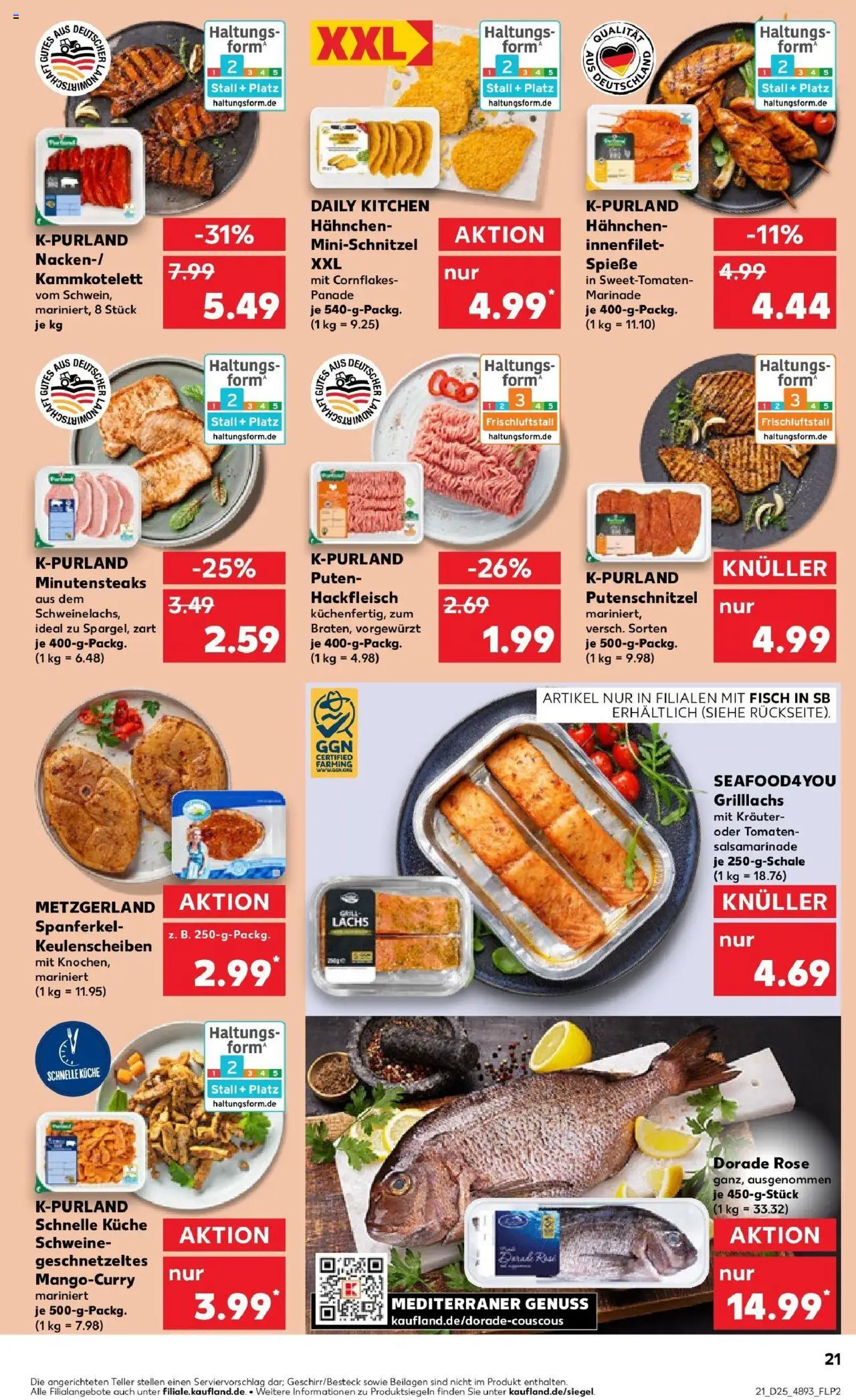 Kaufland prospekt Schwerin	 - gültig ab dem 22.06.2025 | Seite: 34 | Produkte: Hahnchen, Tomaten, Putenschnitzel, Hackfleisch
