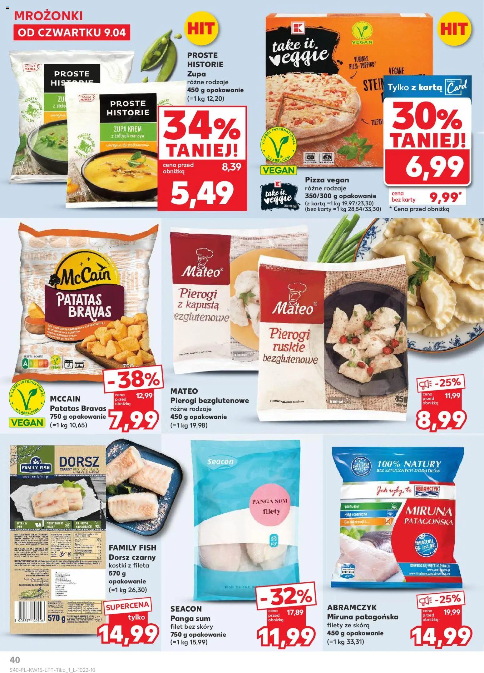 Kaufland Polsko leták od 09.04.2026 | Strana: 40 | Produkty: Veggie, Vegan, Kapusta, Karty