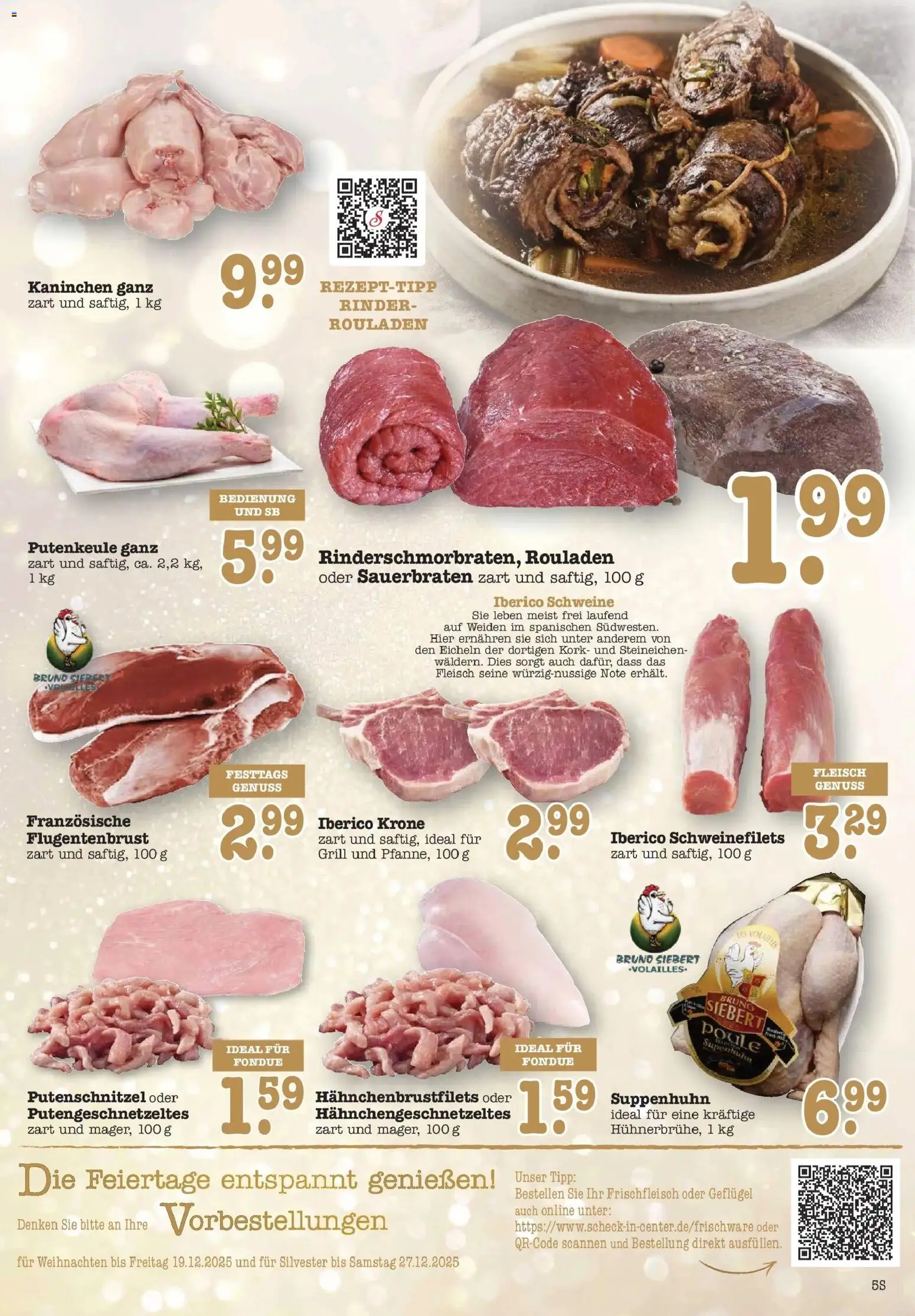 Edeka prospekt Offenbach	 – gültig ab 14.12.2025 | Seite: 5 | Produkte: Grill, Kaninchen, Putenschnitzel, Fondue