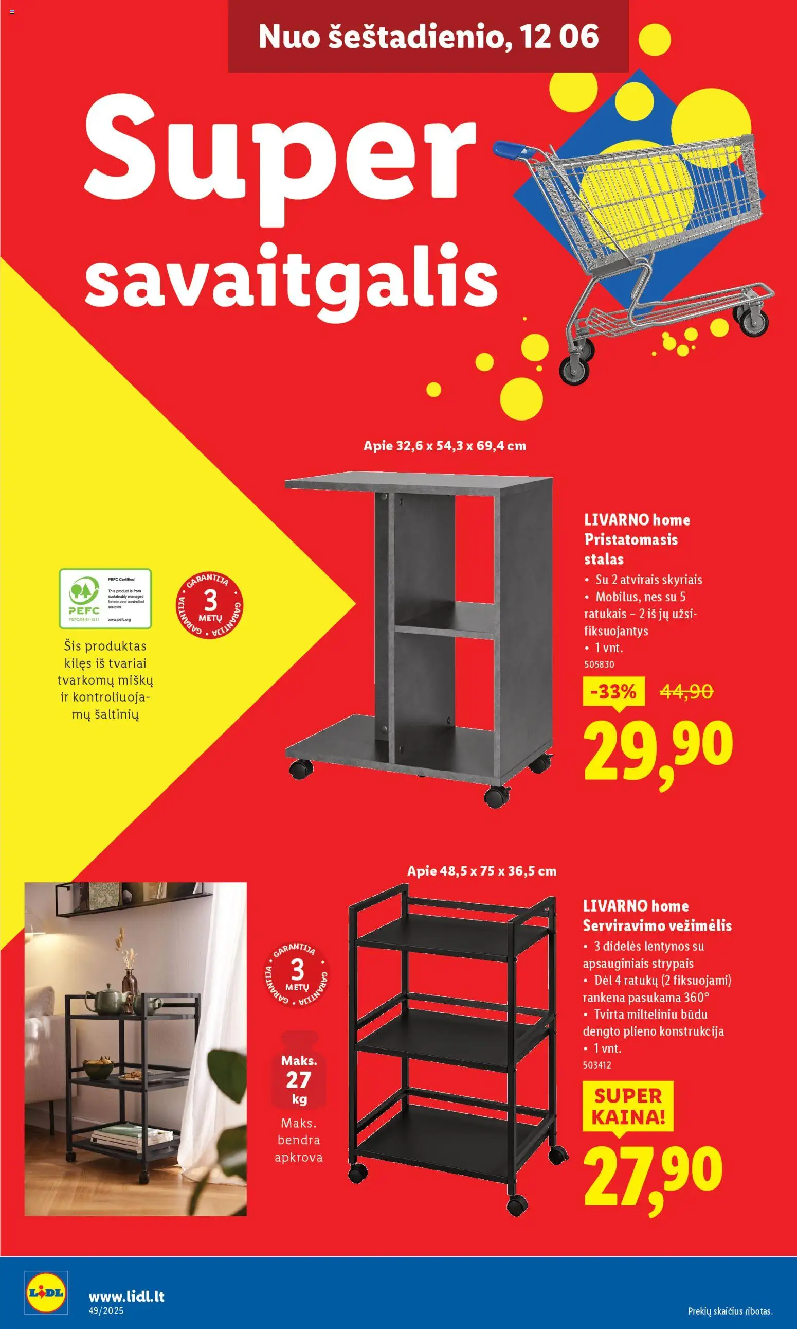 LIDL akcijos nuo 01.12.2025 | Puslapis: 46 | Prekių: Stalas
