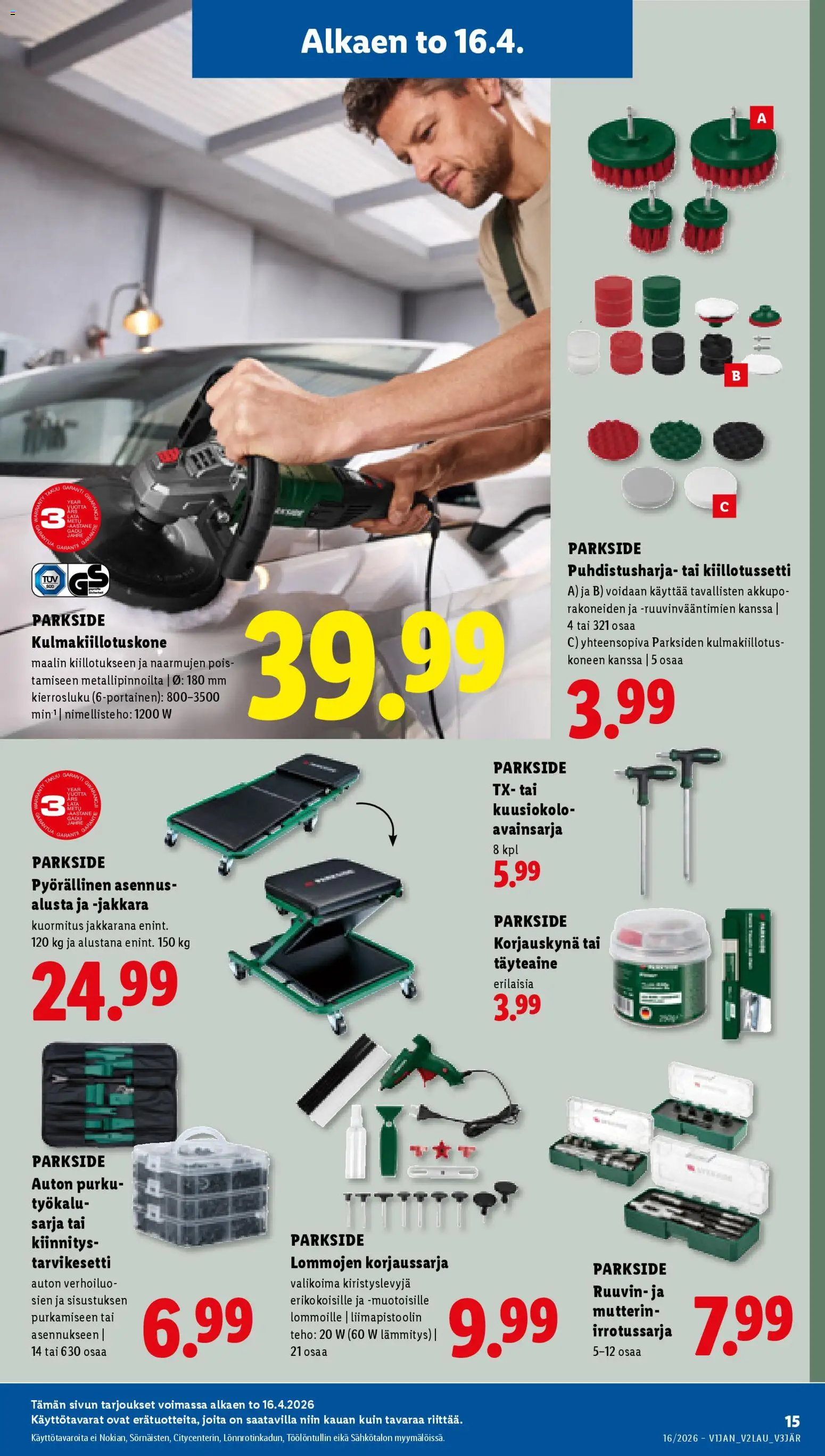 Lidl tarjoukset - Tampere – voimassa 16.04.2026 alkaen | Sivu: 19 | Tuotteet: Jakkara