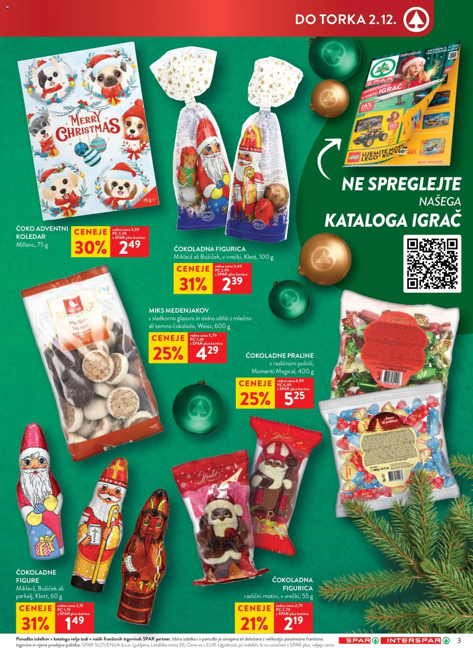 Novi Spar katalog ponudbe – veljaven od 26.11.2025 | Stran: 3