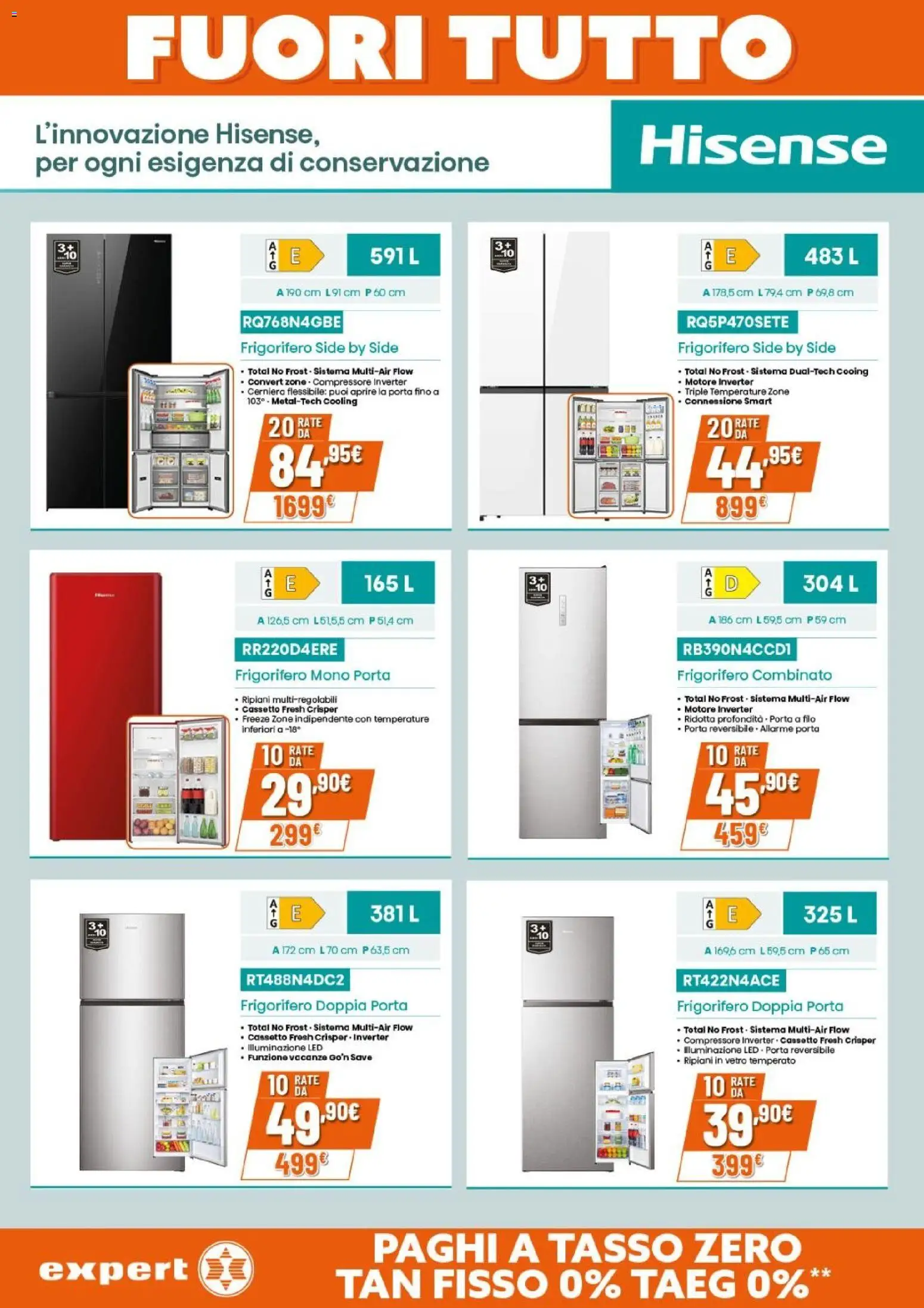 Volantino Expert del 15.01.2026 | Pagina: 20 | Prodotti: Compressore, Frigorifero, Frigorifero combinato