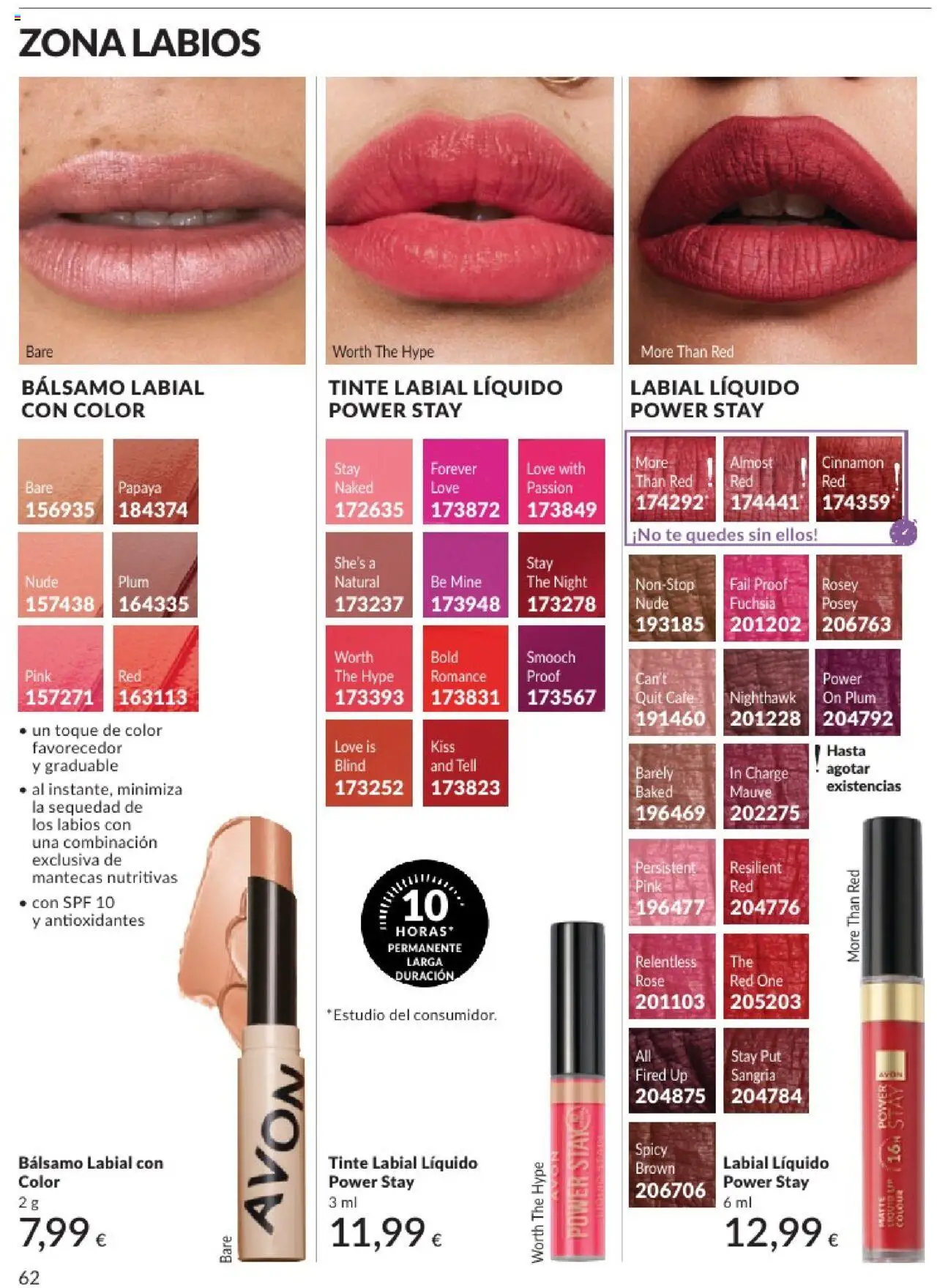 Catálogo AVON campaña 6 │ válido desde el 01.06.2025 | Página: 62 | Productos: Tinte, Café, Té, Bálsamo labial