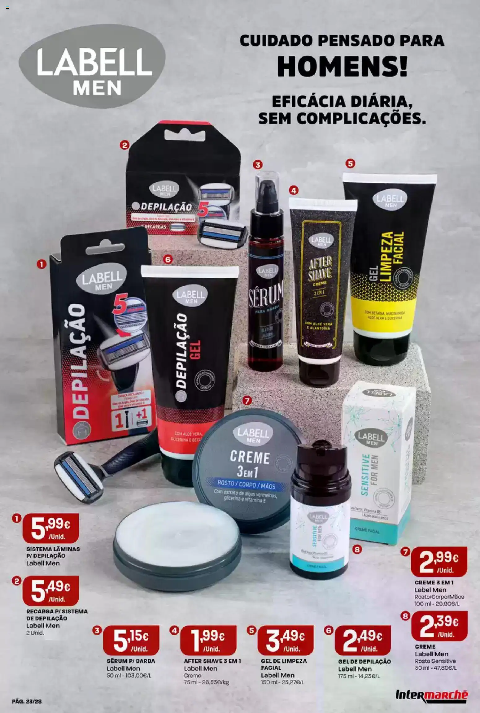 Intermarché Folheto Contact │ válido de 12.02.2026 | Página: 23 | Produtos: Sérum, Creme, Gel de limpeza
