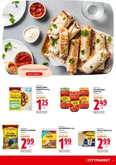 K-Citymarket-mainoslehti voimassa 19.02.2026 alkaen | Sivu: 5 | Tuotteet: Salsa, Tortilla, Hot dog