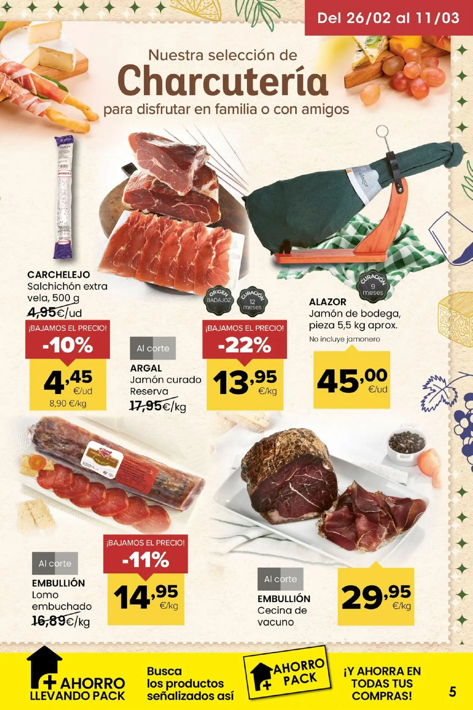 Eroski folleto │ válido desde el 26.02.2026 | Página: 5 | Productos: Jamón