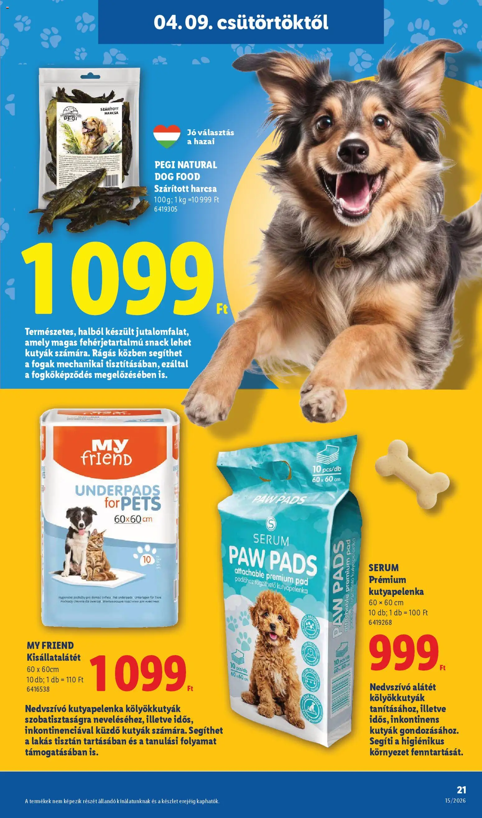 Lidl akciós ujság - amely érvényes a következő dátumtól: 09.04.2026 | Oldal: 21