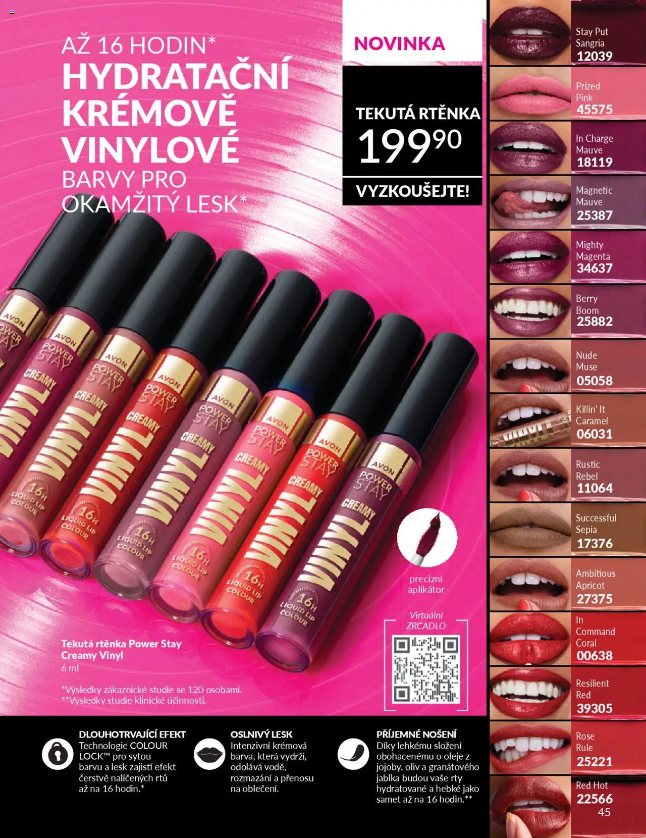 Avon katalog 9/2025 od 01.09.2025 | Strana: 47 | Produkty: Jablka, Sangria, Barvy, Rtěnka