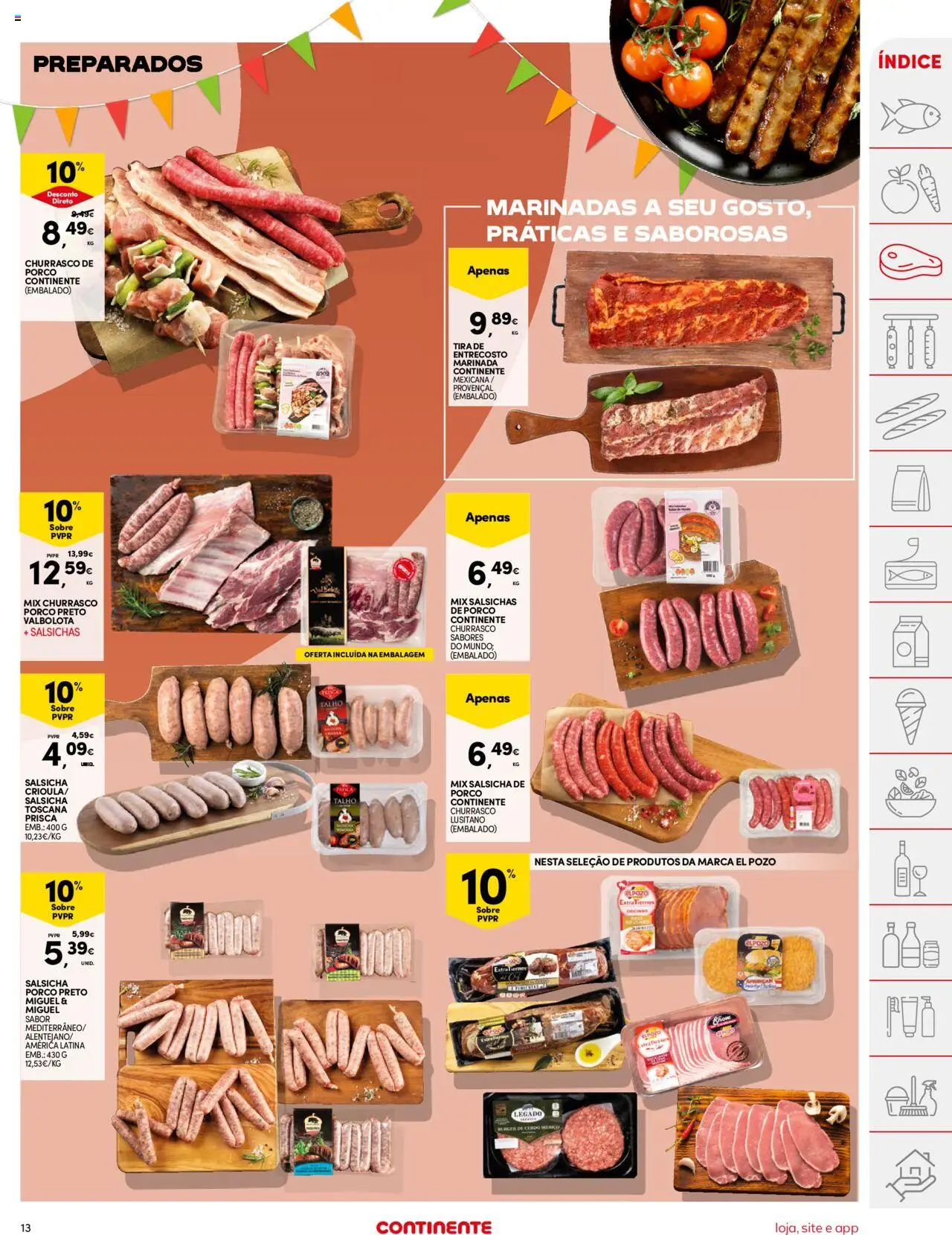 Continente folheto │ válido de 03.06.2025 | Página: 13 | Produtos: Salsicha