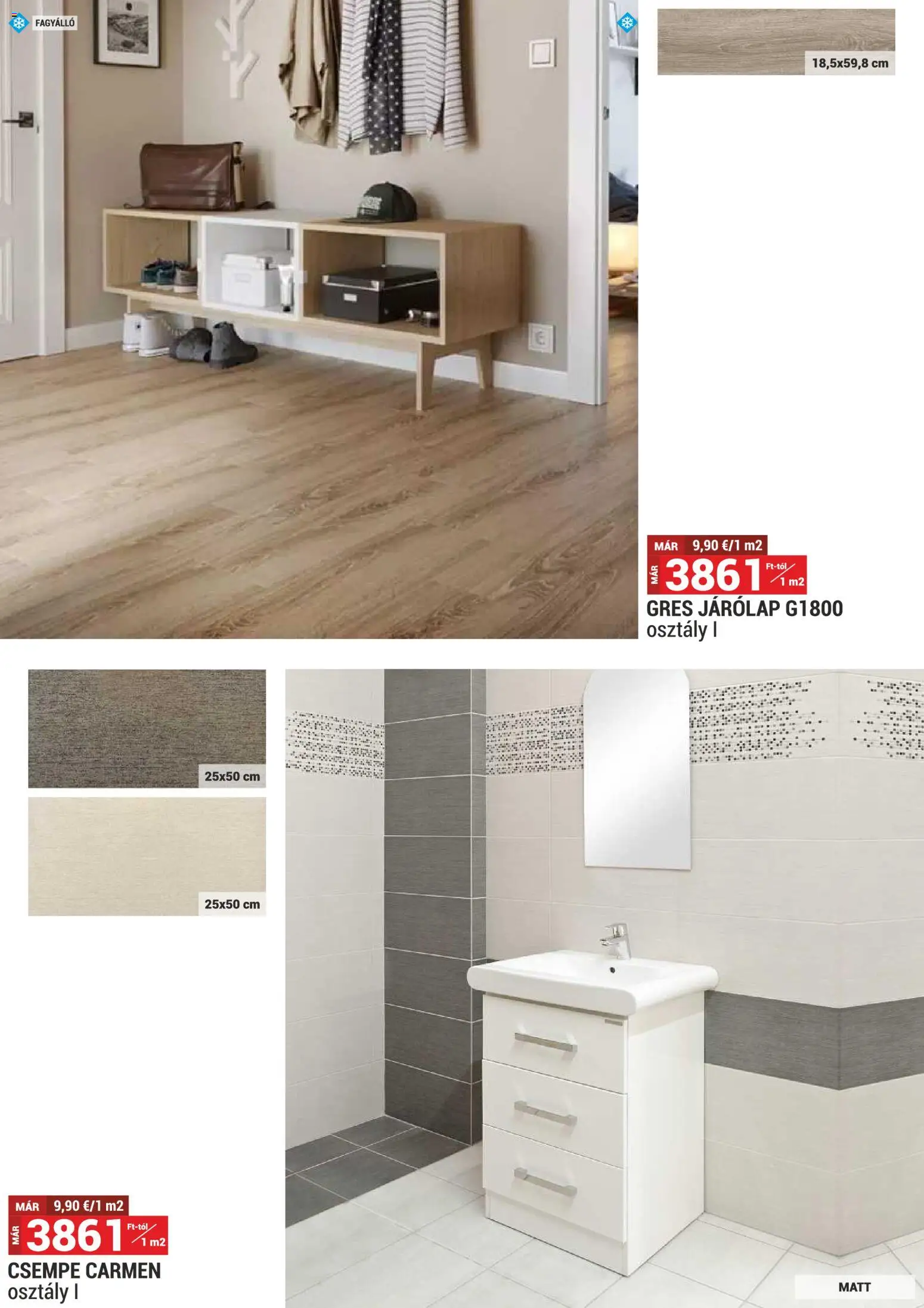 Merkury Market akciós ujság - amely érvényes a következő dátumtól: 01.03.2026 | Oldal: 37 | Termékek: Gres, Járólap, Csempe