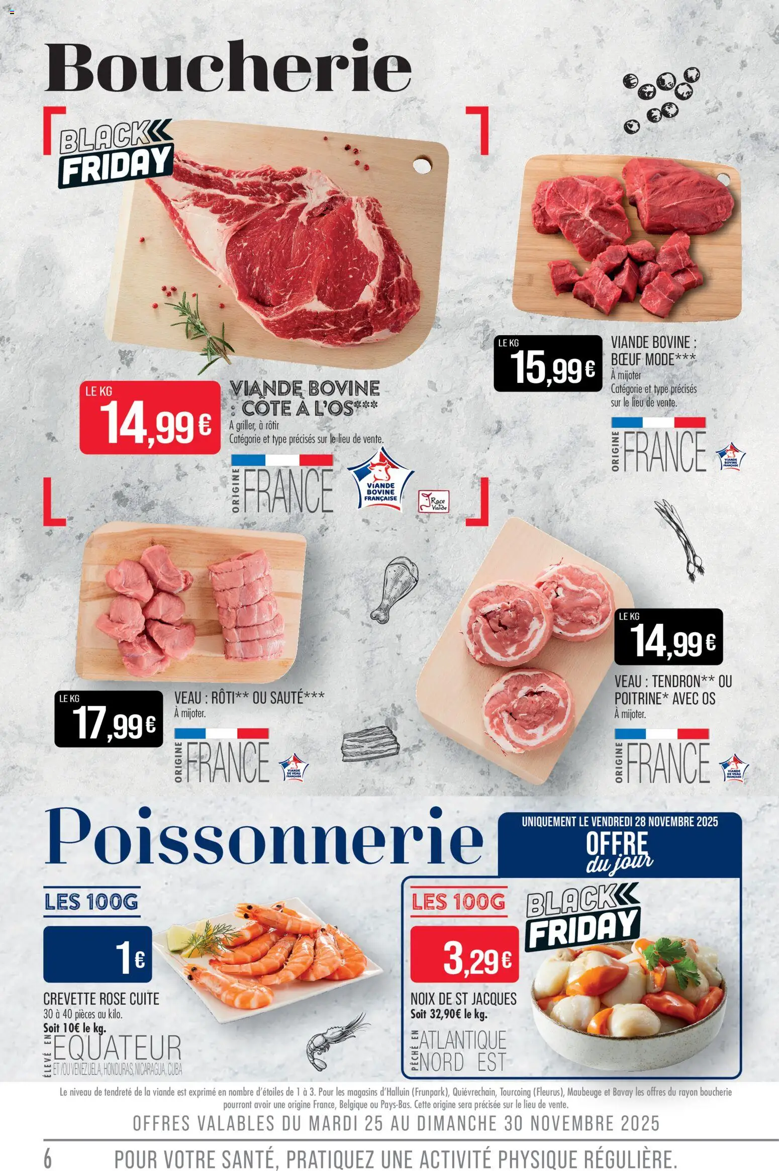 {H1} | Page: 6 | Produits: Poissonnerie, Veau roti, Viande, Viande bovine