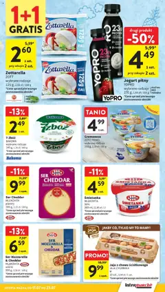 Intermarche Gazetka od 17.07.2025 | Strona: 24 | Produkty: Lasagne, Jogurt, Cheddar, Ser cheddar