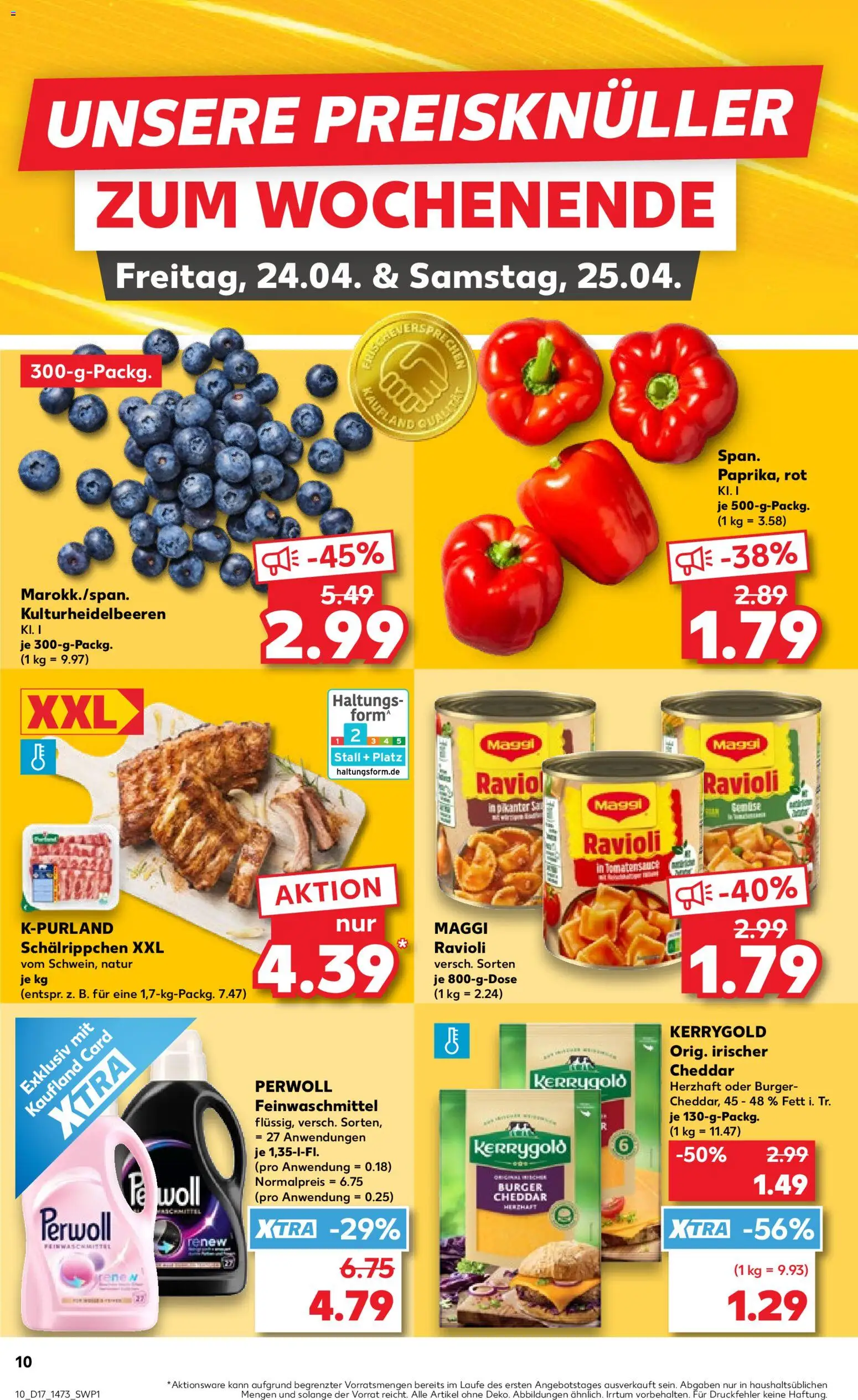 Kaufland Prospekt – gültig ab 23.04.2026 | Seite: 10 | Produkte: Maggi, Burger, Perwoll