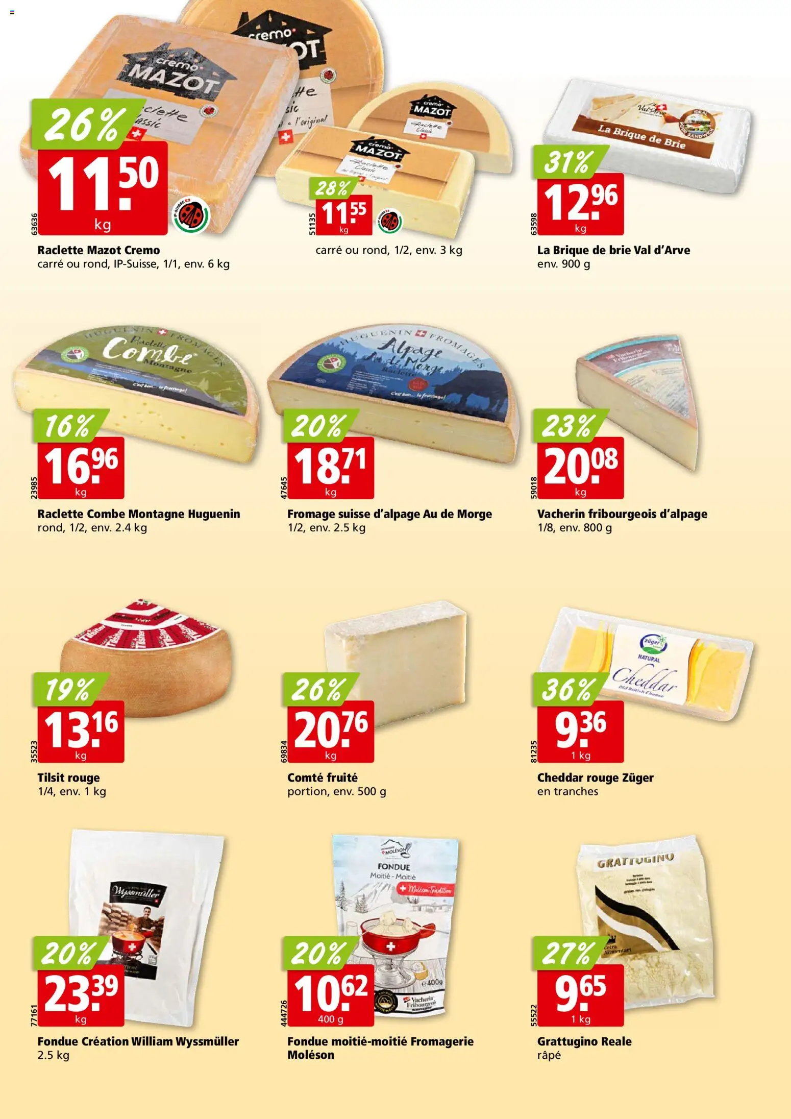 Aligro Aktionen Chavannes, Matran, Genève, Sion – gültig ab 02.02.2026 | Seite: 16 | Produkte: Rouge, Raclette, Fondue