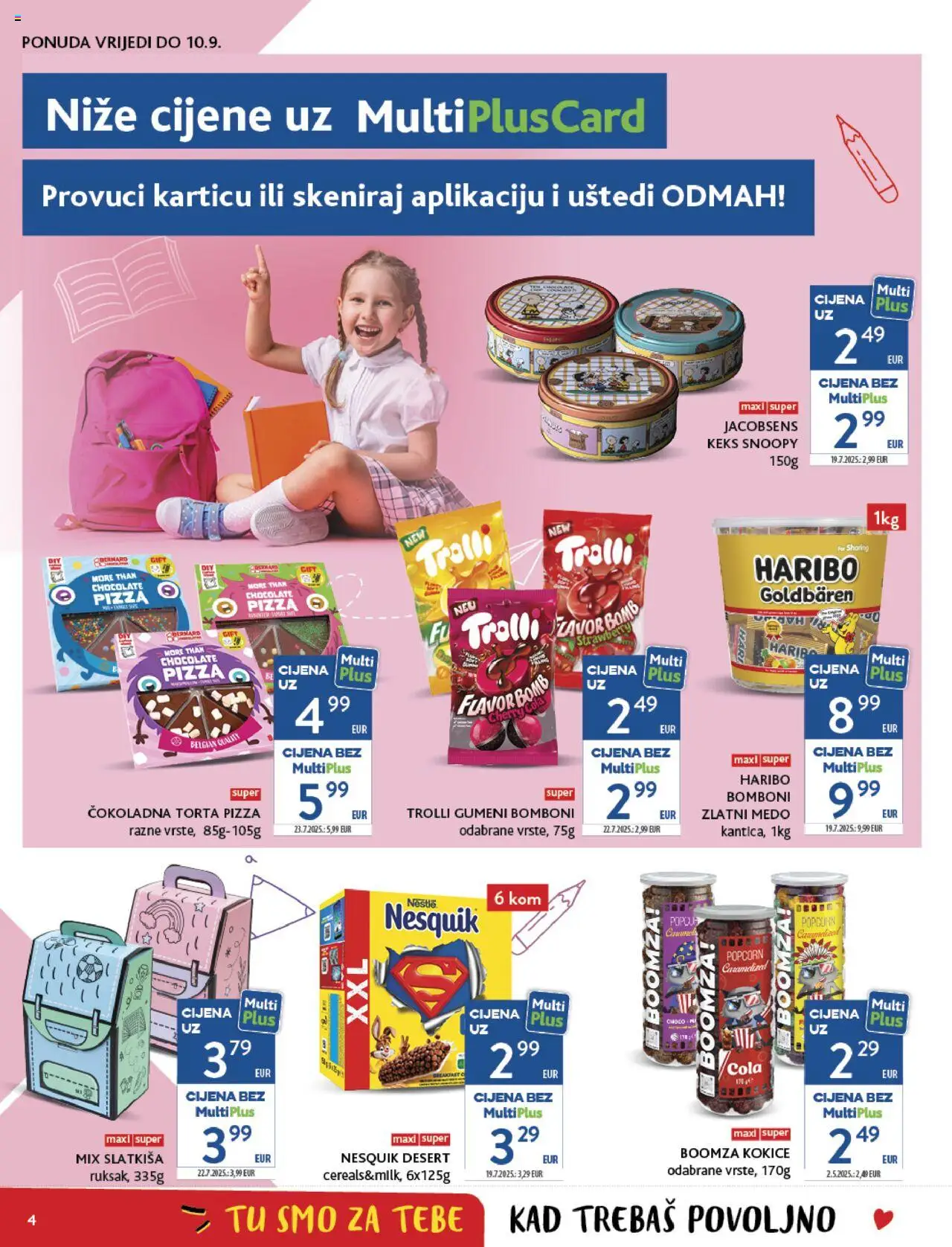 Konzum katalog | vrijedi od 20.08.2025 | Stranica: 4 | Proizvodi: Pizza, Bomboni, Kokice, Lavor