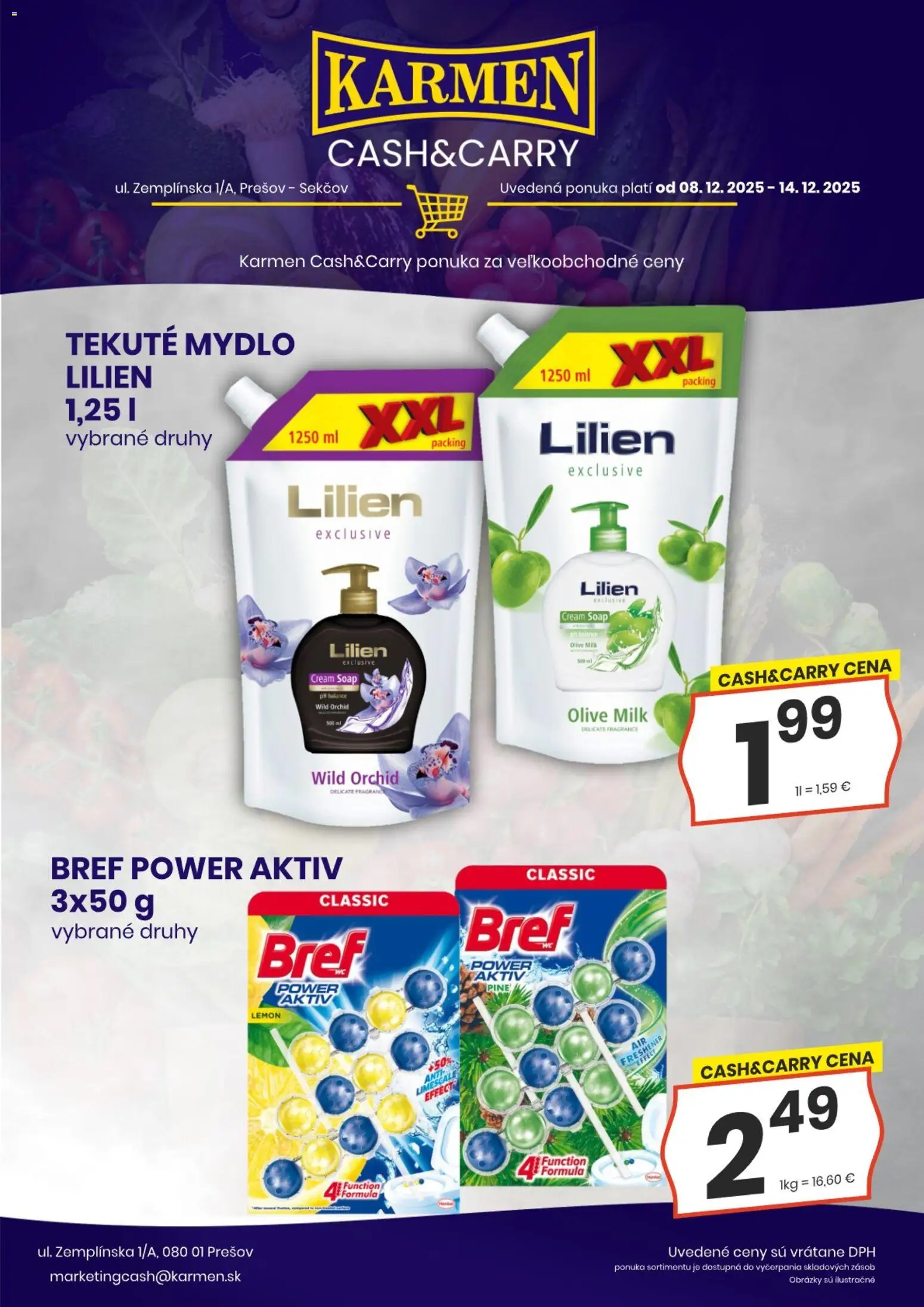 Nové KARMEN CBA akcie – leták je platný od 08.12.2025 | Strana: 7 | Produkty: Mydlo