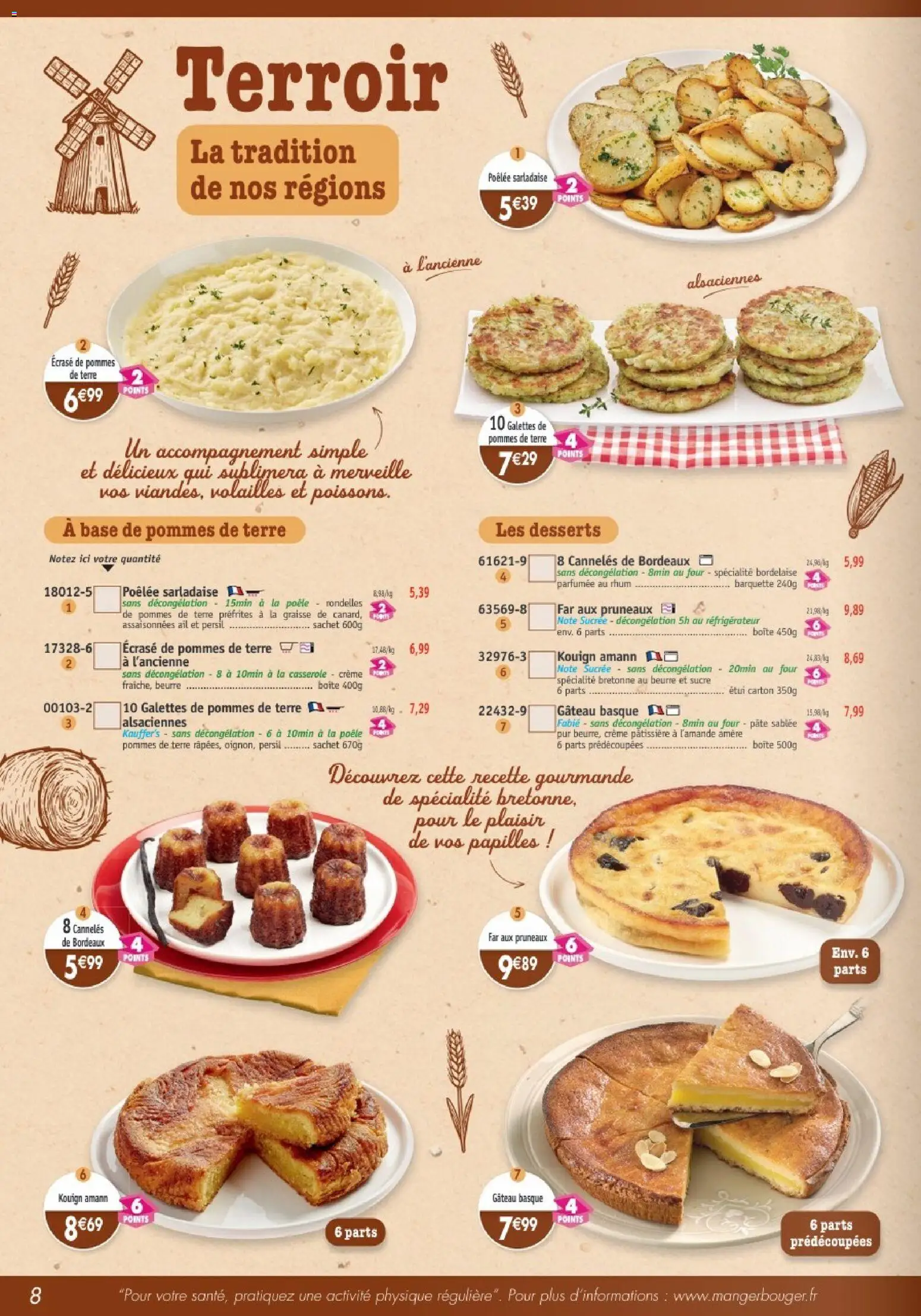 {H1} | Page: 8 | Produits: Étui, Réfrigérateur, Poêle, Ail