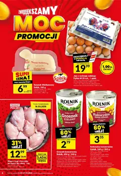 Pogląd oferty "Twój Market gazetka" - ważna od 11.03.2026 | Strona: 4 | Produkty: Karta, Groszek, Mięso, Jaja