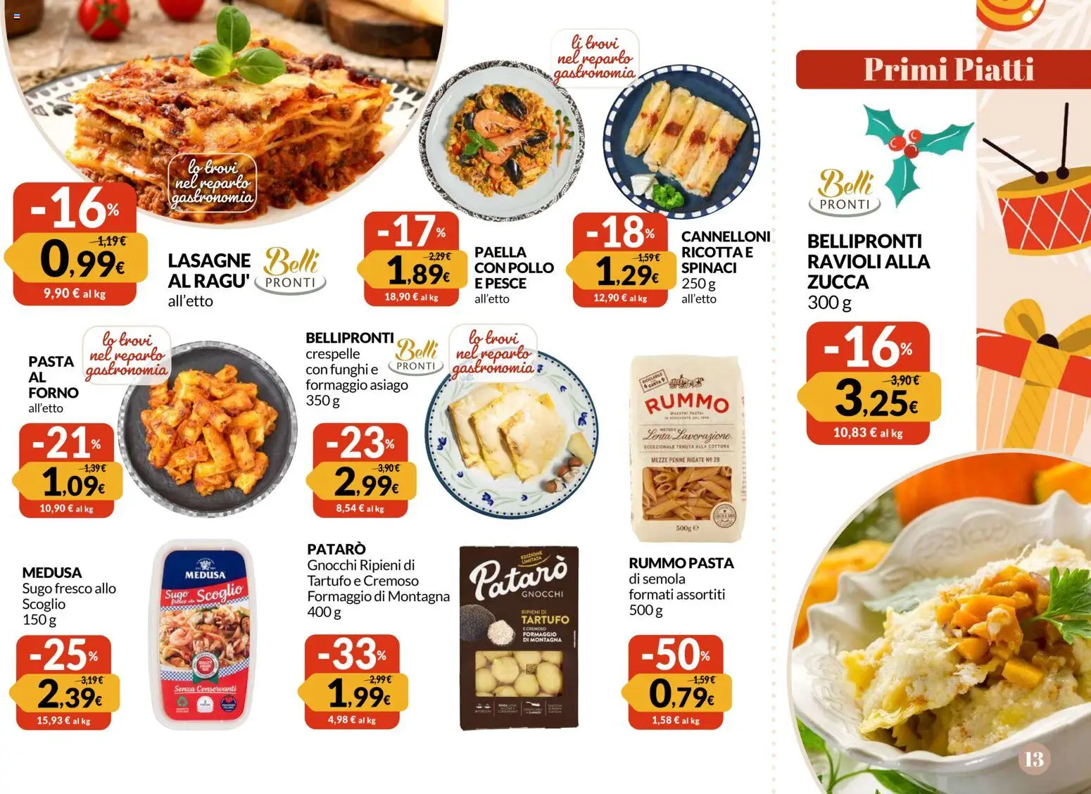 Volantino Galassia del 24.11.2025 | Pagina: 13 | Prodotti: Tartufo, Spinaci, Ravioli, Forno