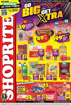 Shoprite Western Cape - Xtra Savings │ valid from 18.07.2025 | Page: 1