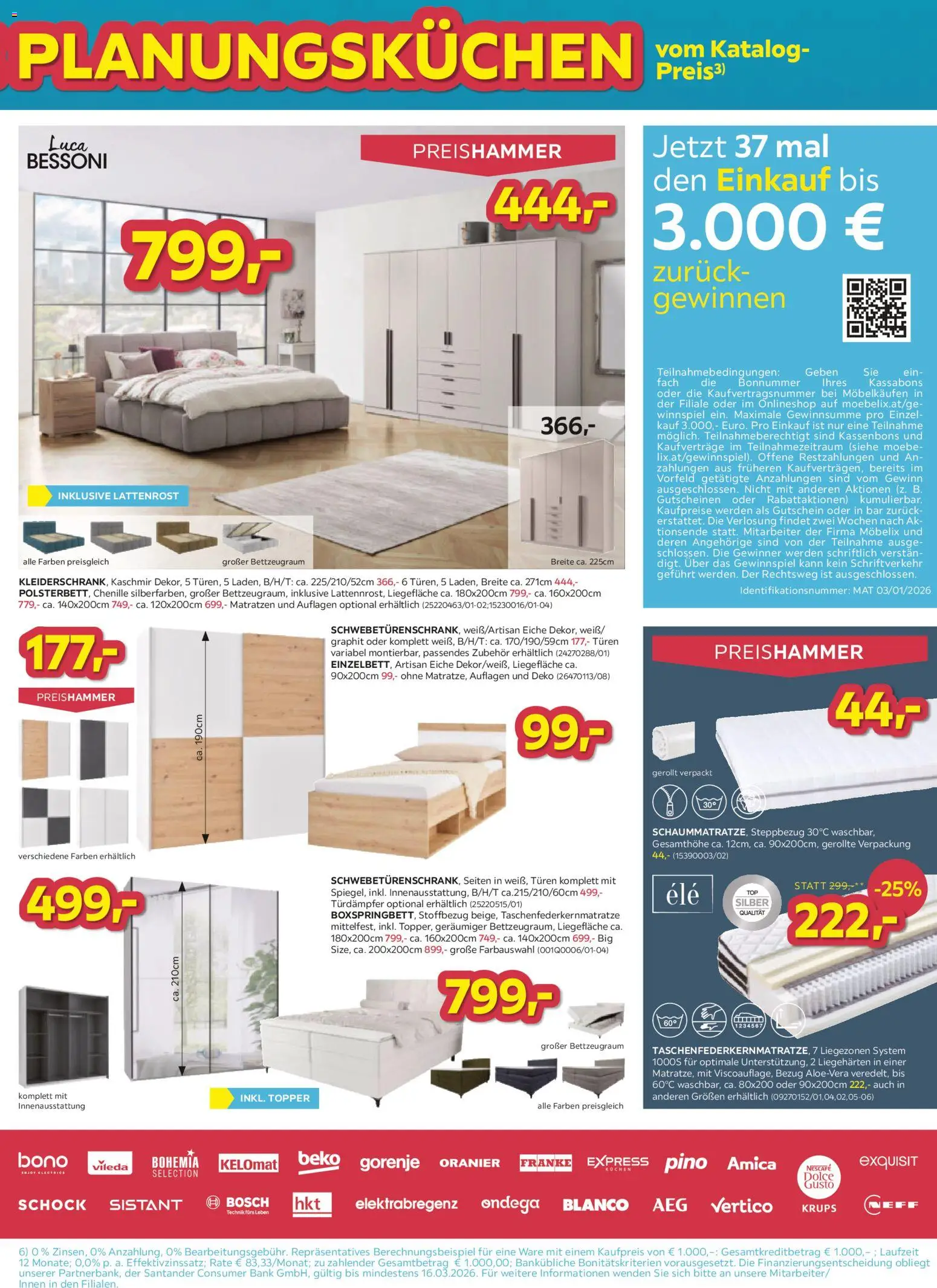 Möbelix Angebote gültig ab 10.03.2026 | Seite: 3 | Produkte: Lattenrost