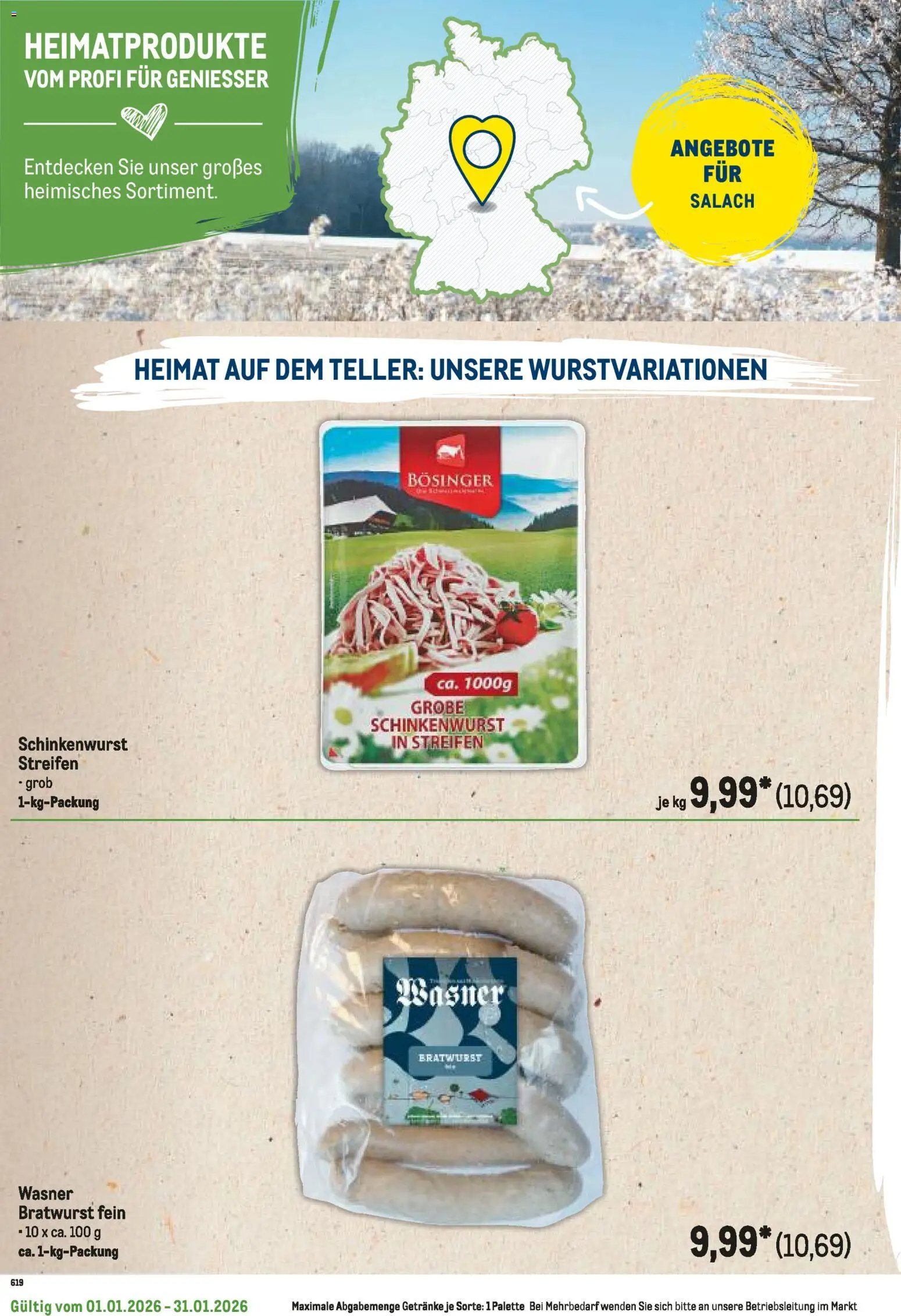Metro  Regionaler Flyer – gültig ab 01.01.2026 | Seite: 124 | Produkte: Bratwurst