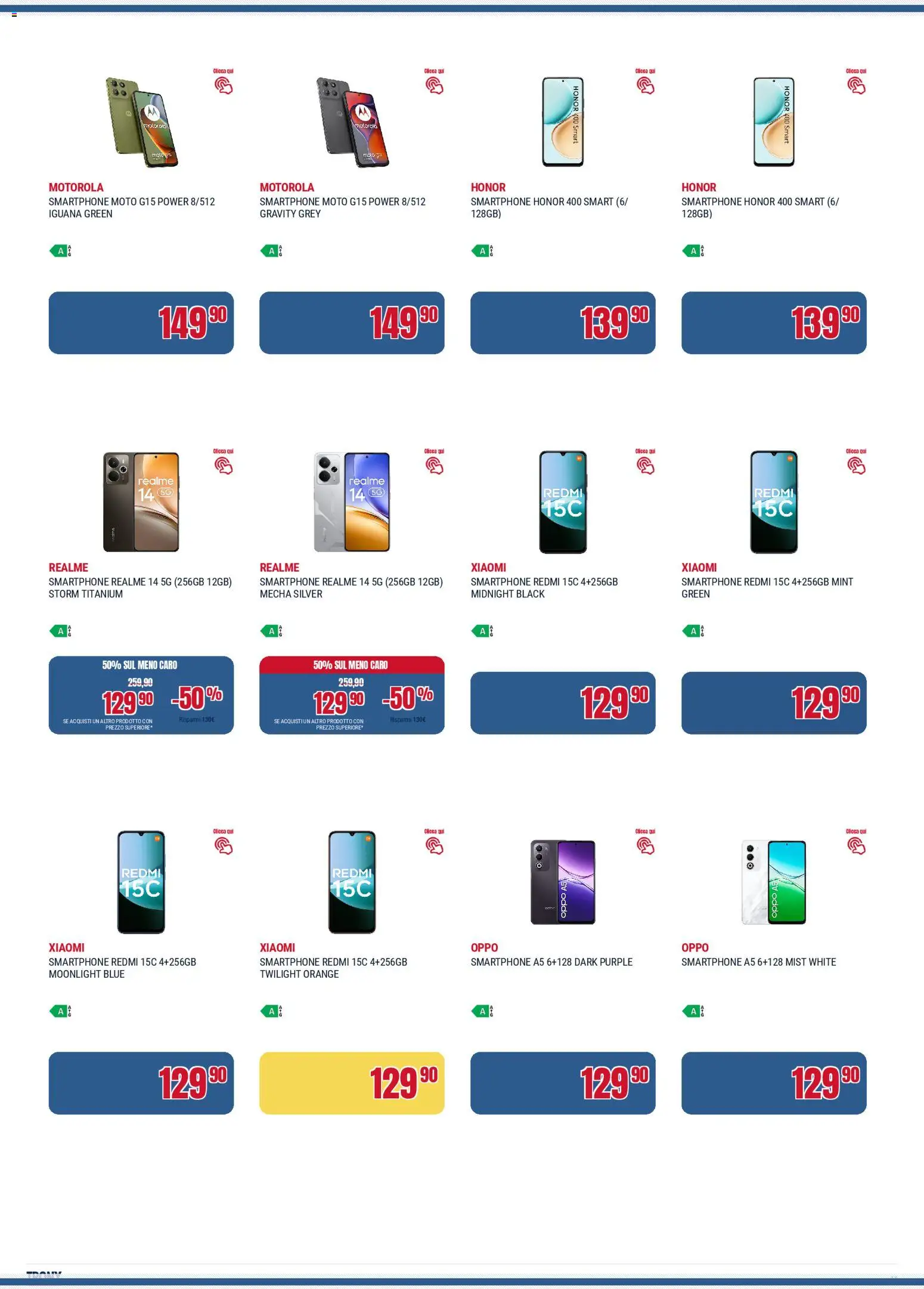 Volantino Trony del 04.12.2025 | Pagina: 11 | Prodotti: Xiaomi, Smartphone