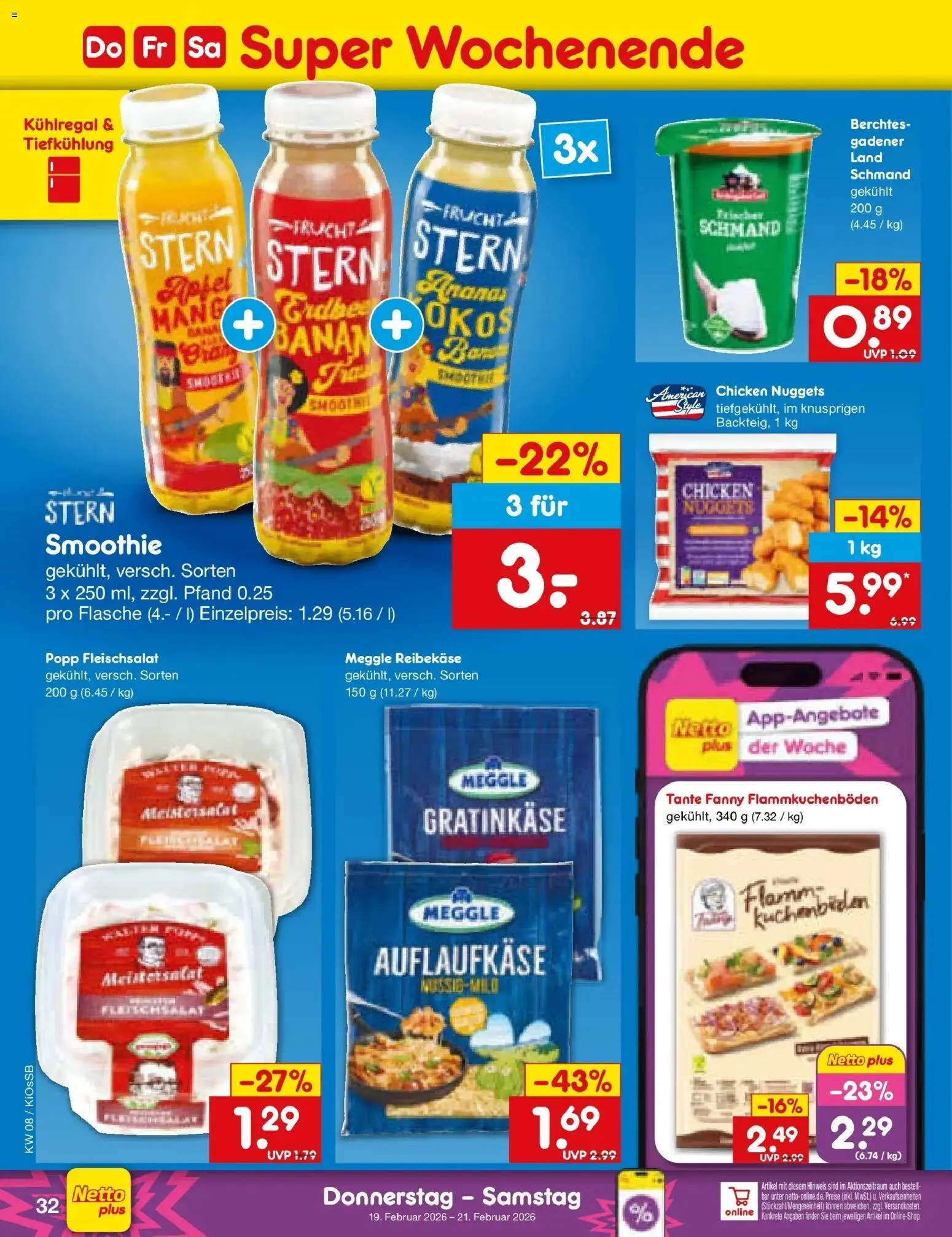 Netto Marken-Discount - Netto: Wochenangebote – gültig ab 16.02.2026 | Seite: 46 | Produkte: Äpfel, Ananas, Reibekase