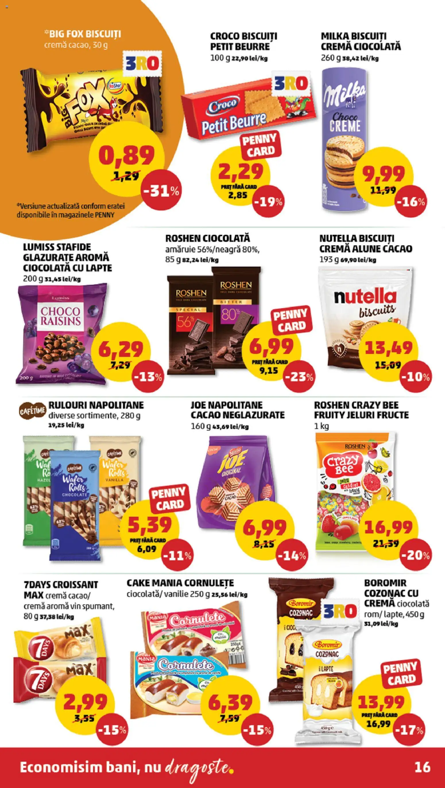 Noul catalog PENNY – valabil de la 28.01.2026 | Pagină: 16 | Produse: Alune, Cremă, Vin, Cacao