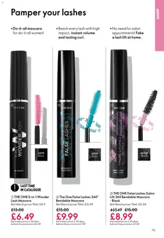 Preview of Oriflame - Offers valid from 03.12.2025 | Page: 75 | Products: Mascara